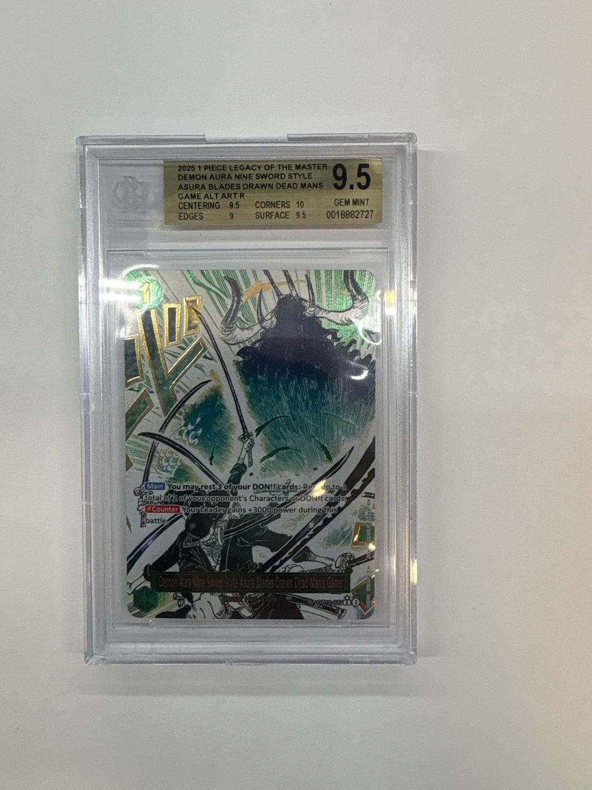 2025 Demon Aura Nine Sword Style Alt Art R  BGS 9.5