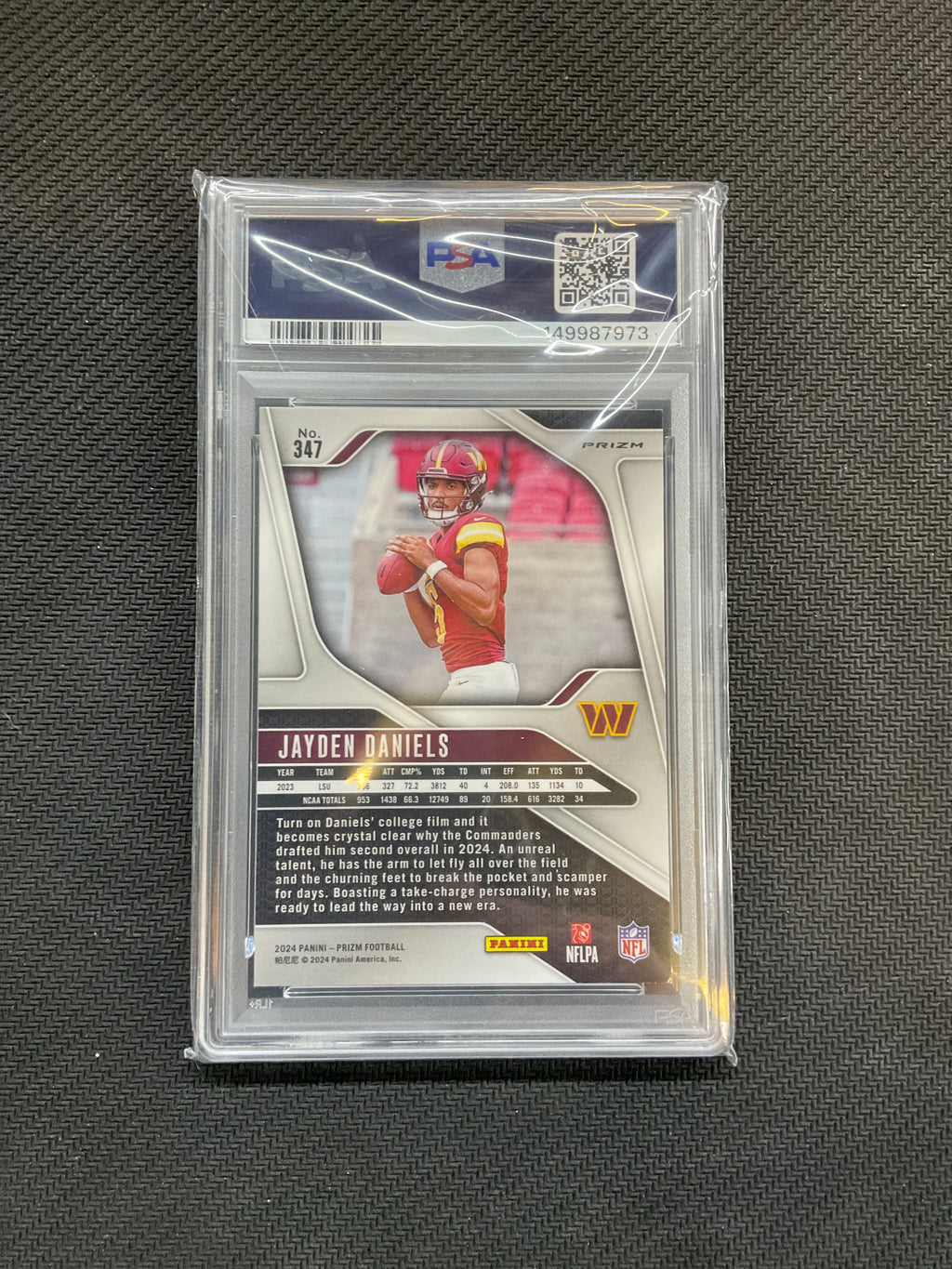 2024 Prizm Jayden Daniels Rookie Silver PSA 9