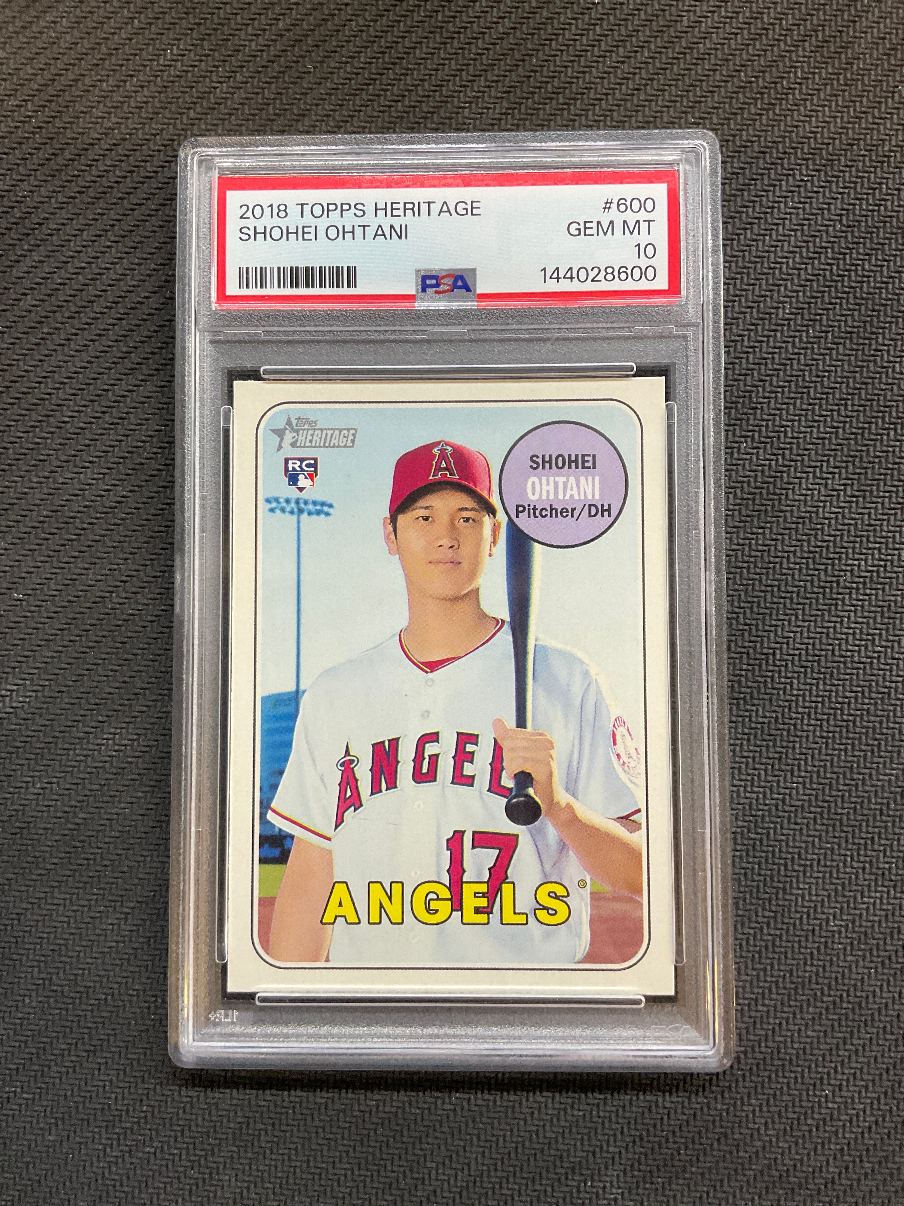 2018 Topps Heritage Shohei Ohtani Rookie PSA 10 Angels 600