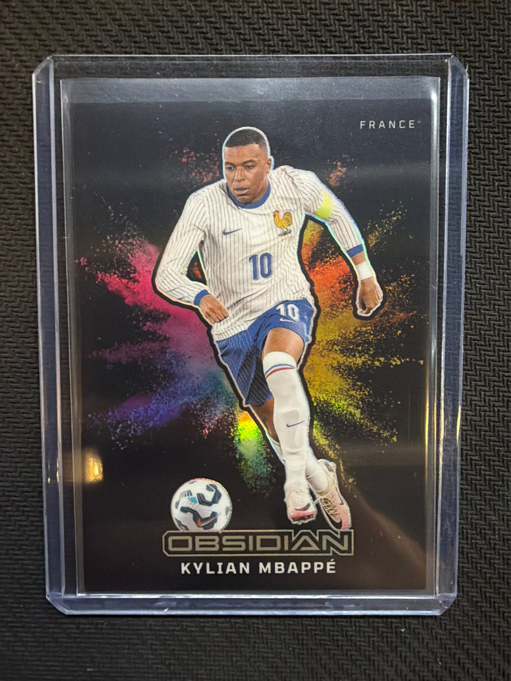 2024-25 Obsidian Kylian Mbappe #2 Black Color Blast