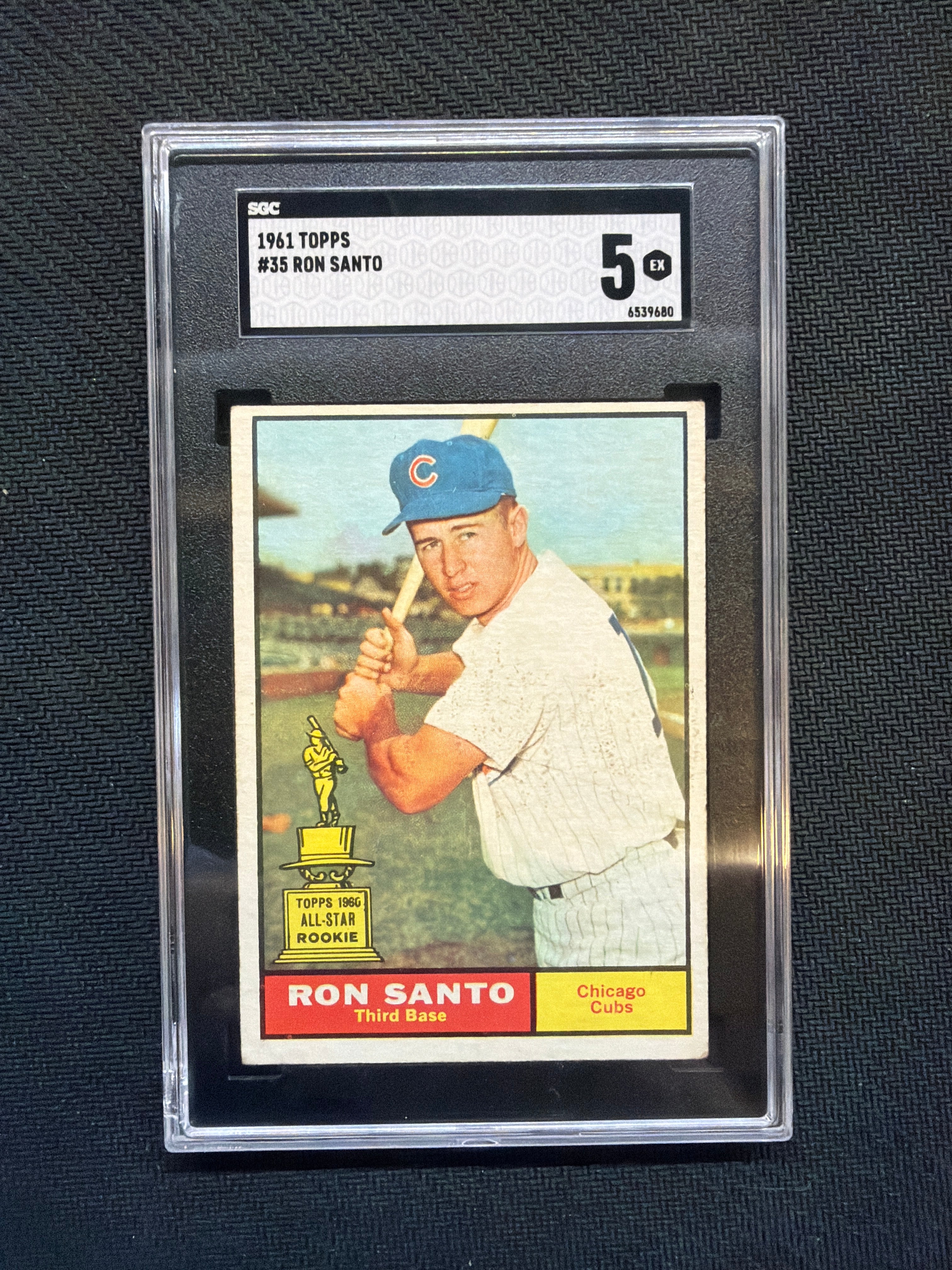 1961 Topps #35 Ron Santo SGC 5 Cubs