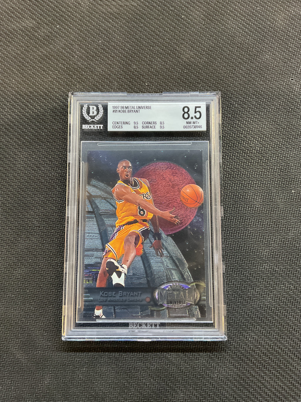1997 Metal Universe Kobe Bryant BGS 8.5 Lakers