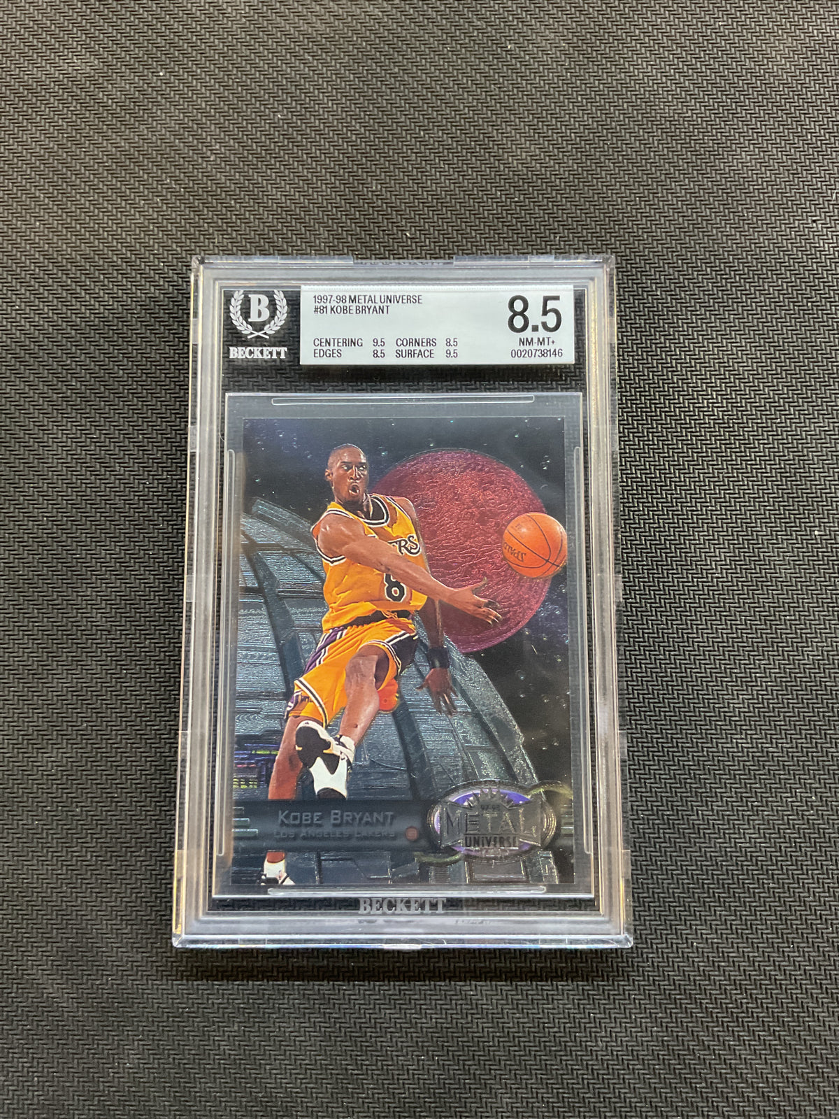 1997 Metal Universe Kobe Bryant BGS 8.5 Lakers