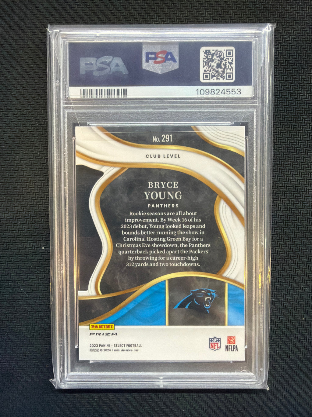 2023 Select Bryce Young Die Cut Red Yellow Prizm PSA 10