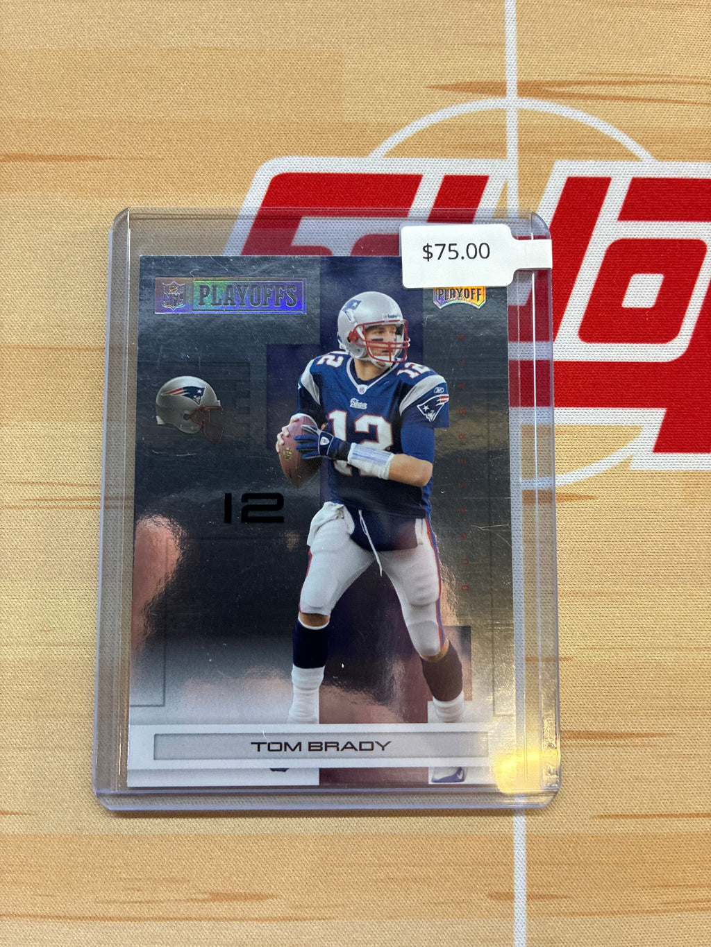 2007 Playoff Tom Brady Playoffs Gold Metalized Foil /149 #56 Patriots