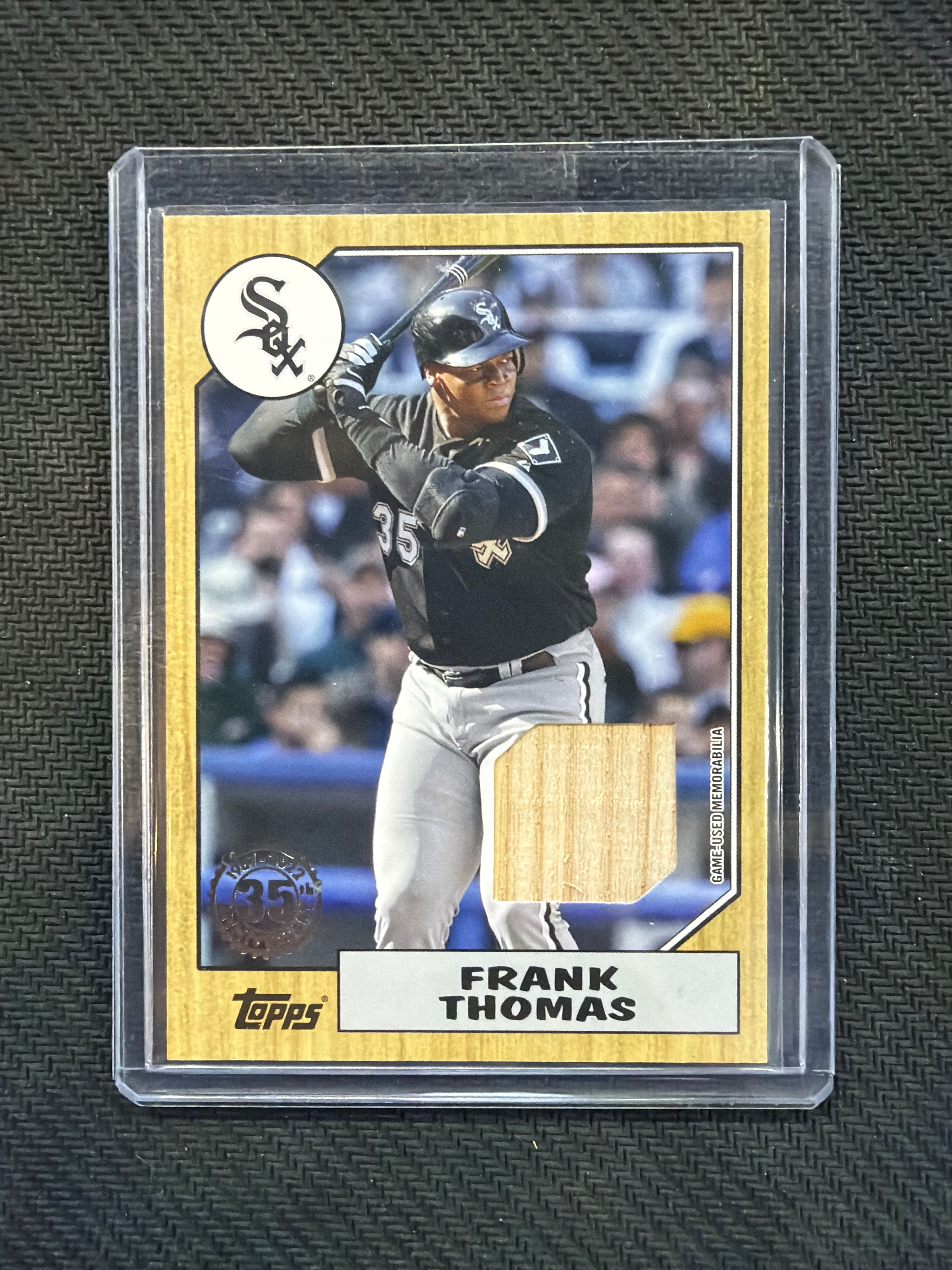 2022 Topps 87 Frank Thomas Bat Relic White Sox