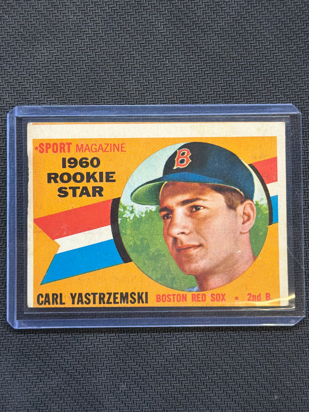 1960 Topps Carl Yastzemski Rookie Star #148 Red Sox Miss Cut OC
