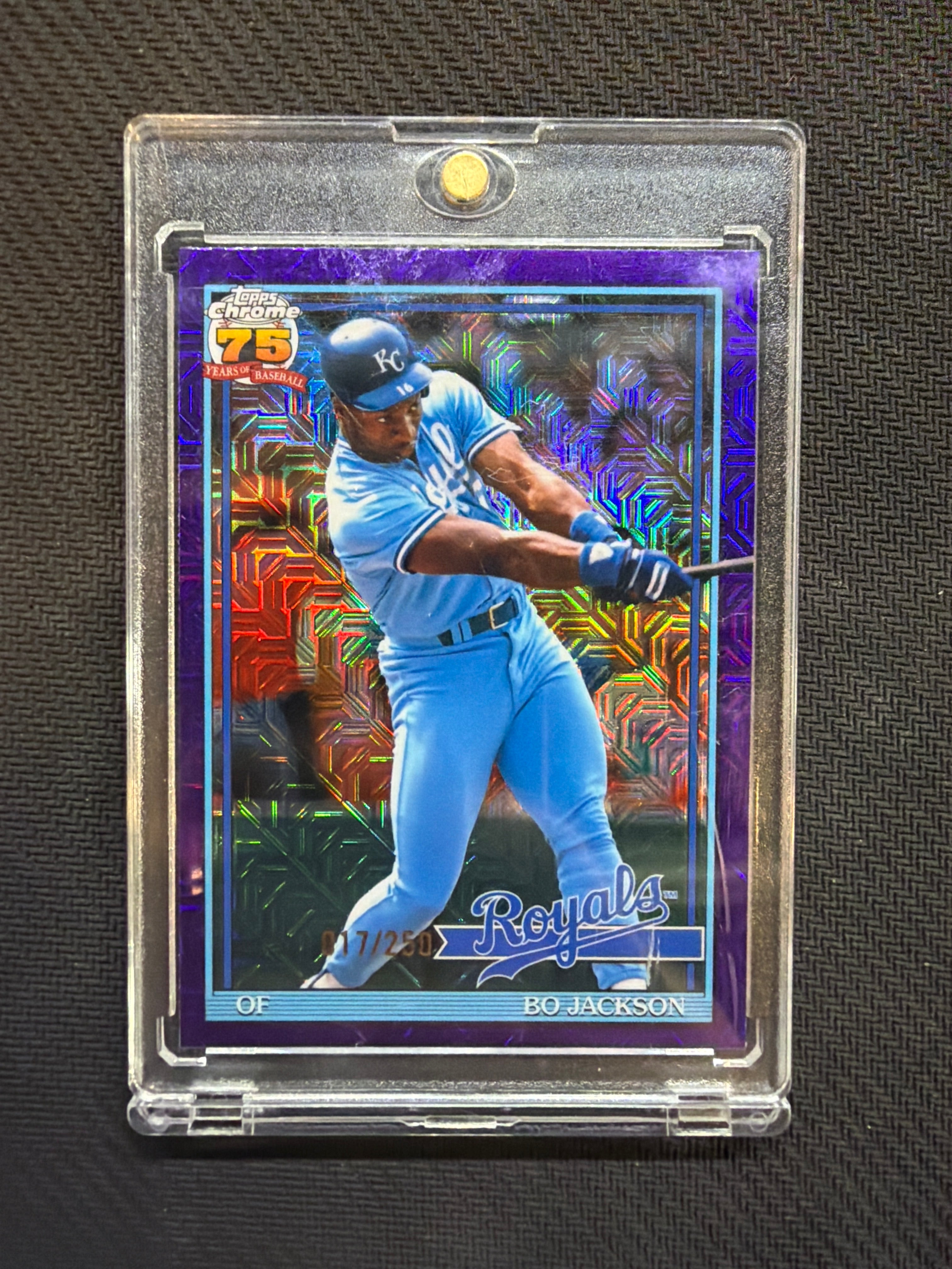 2026 Topps Chrome Bo Jackson Silver Pack Purple /250 Royals