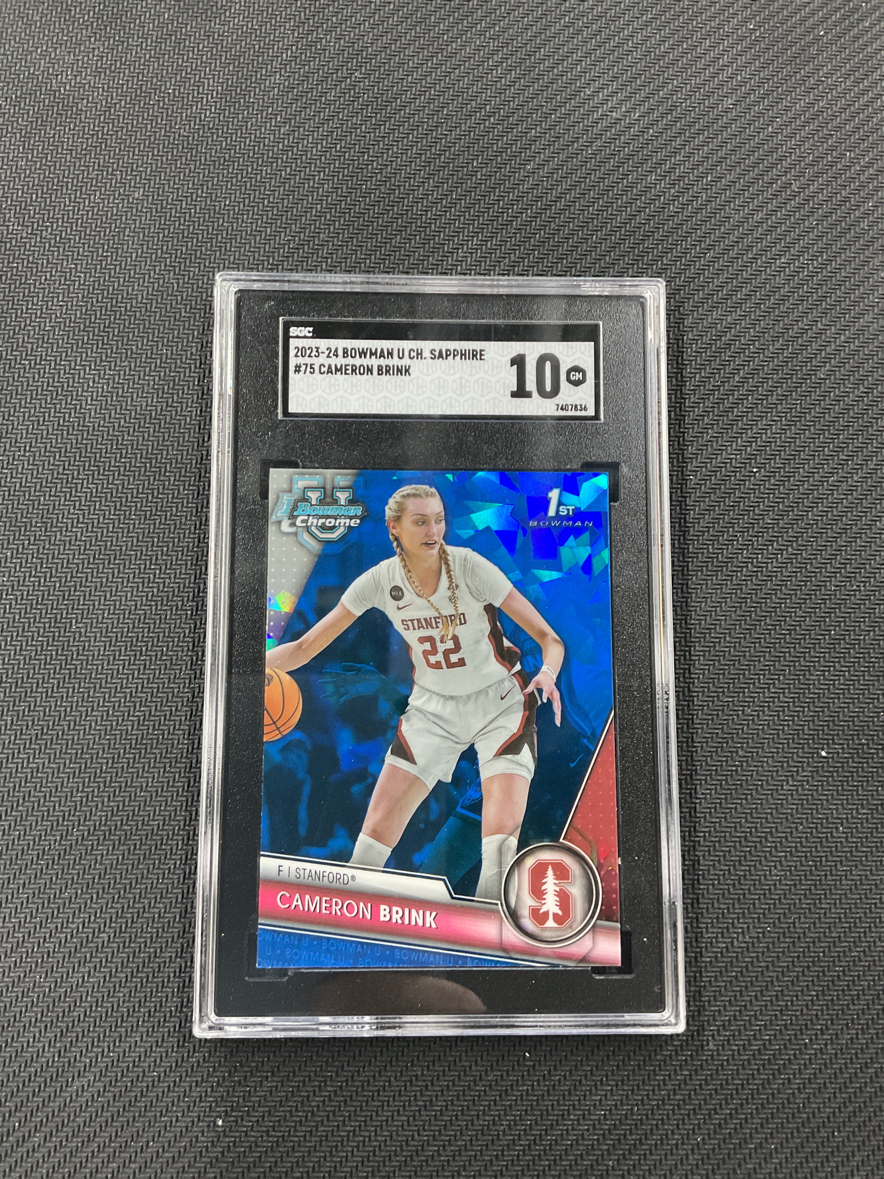 2023-24 Bowman U Sapphire Cameron Brink SGC 10