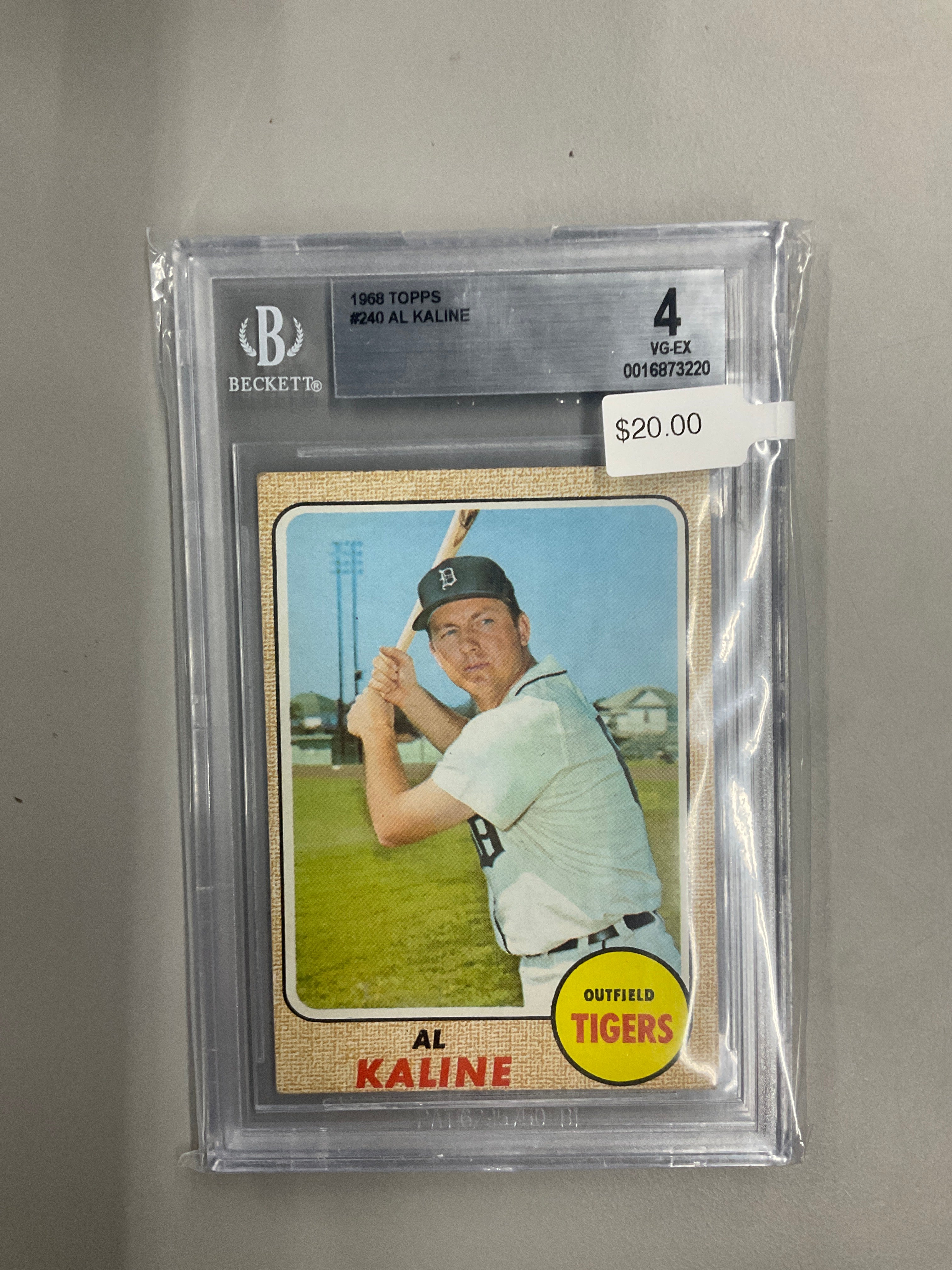 1968 Topps #240 Al Kaline BGS 4