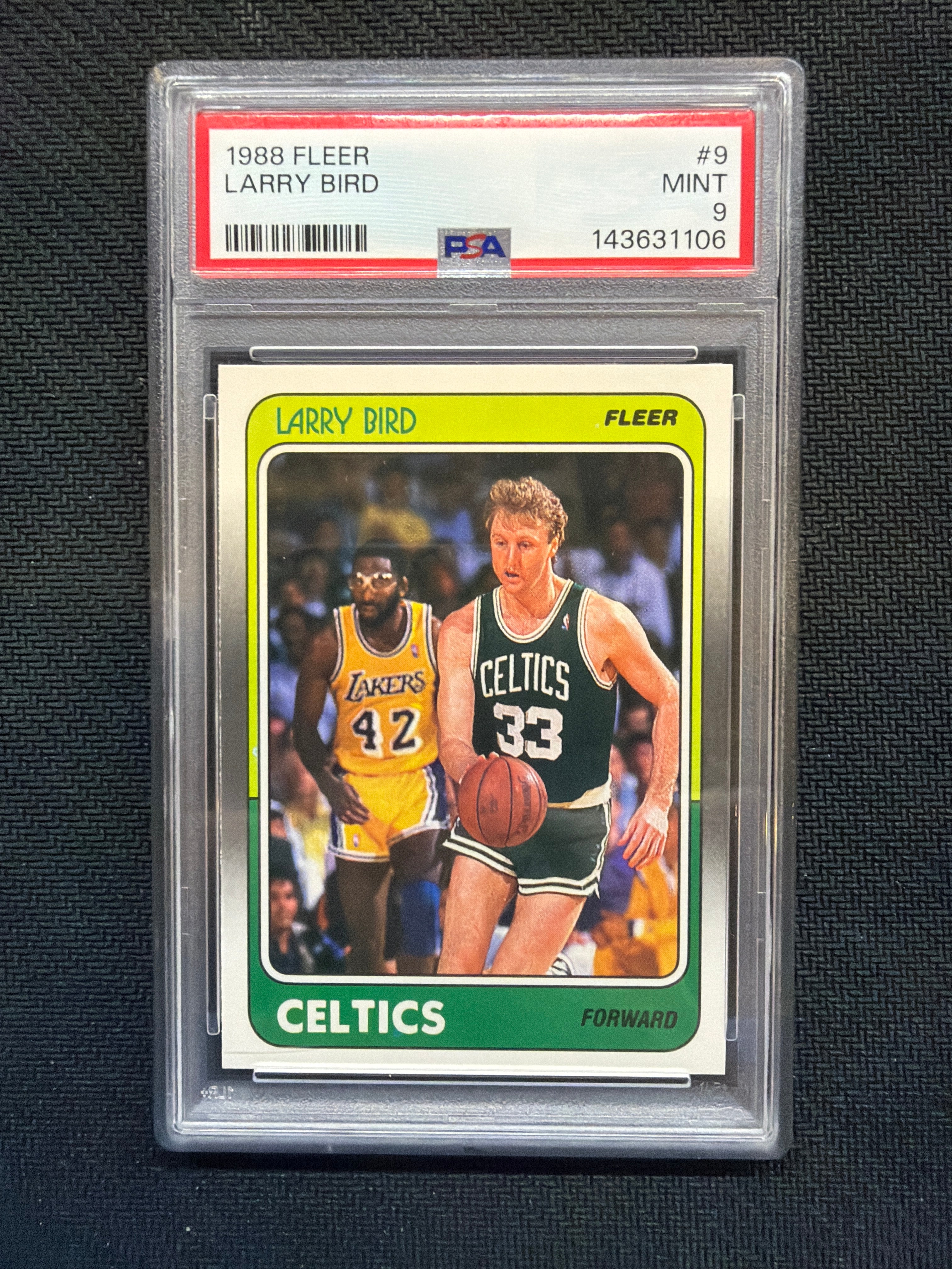 1988 Fleer #9 Larry Bird PSA 9 Celtics