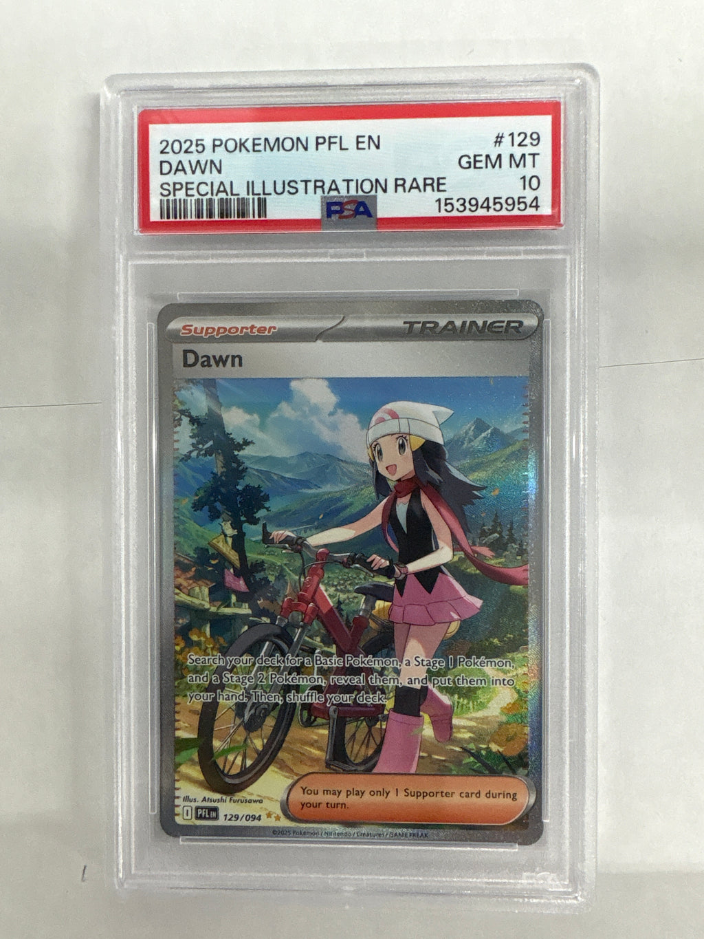 2025 Pokemon Phantasmal Flames Dawn 129 PSA 10