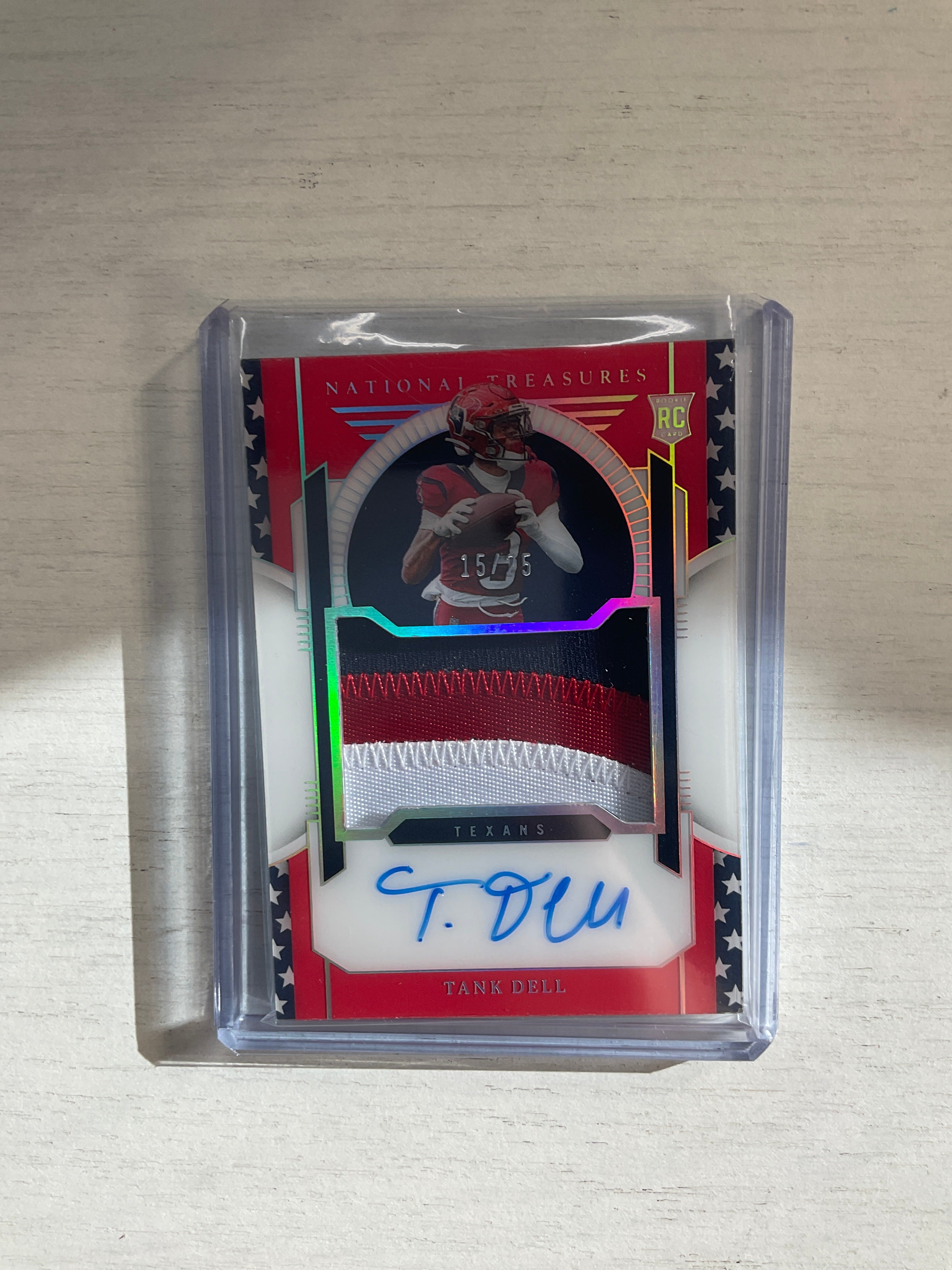 2023 National Treasures Tank Dell Stars And Stripes Patch Auto /25