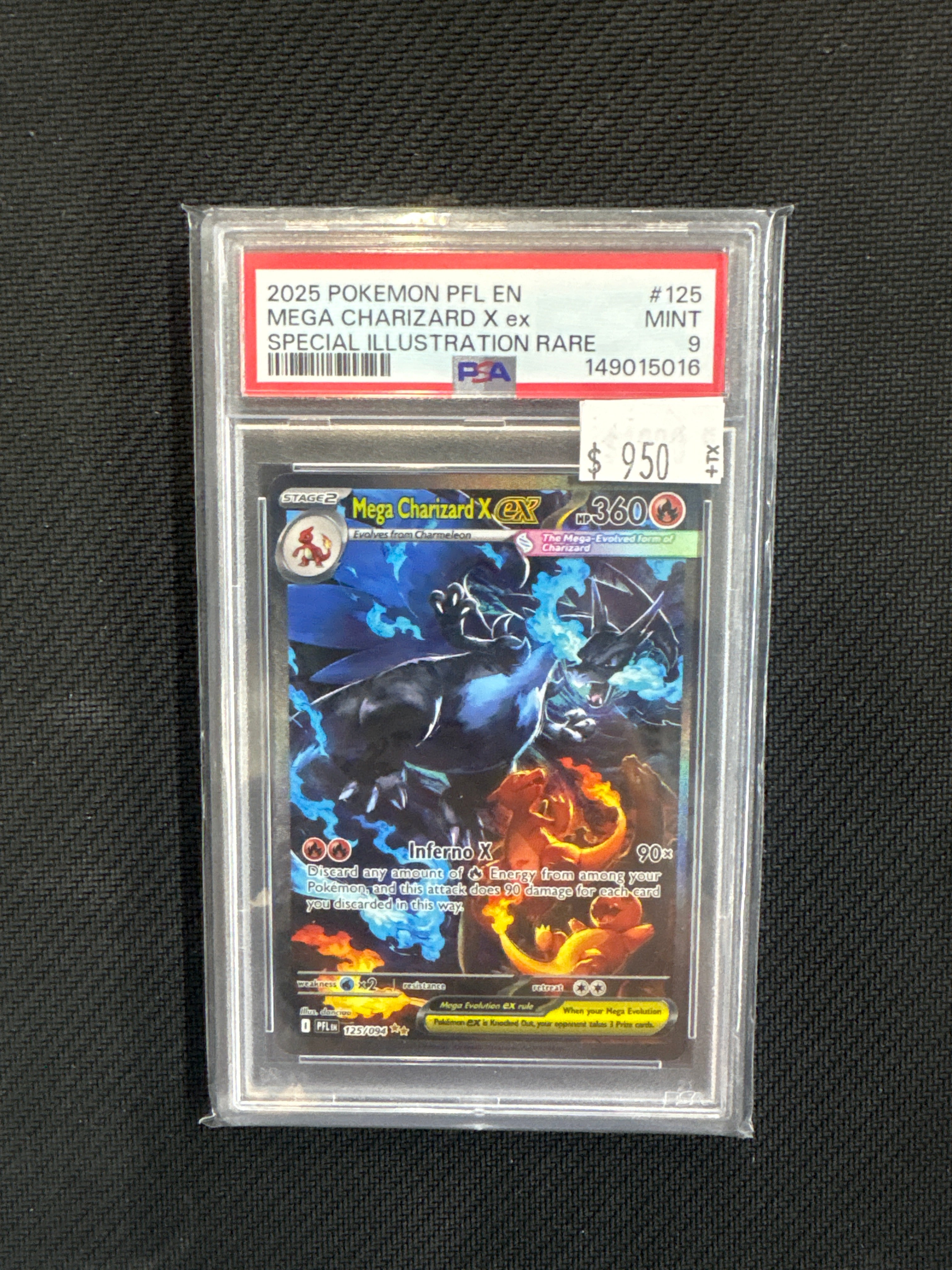 2025 Mega Charizard X ex 125 PSA 9