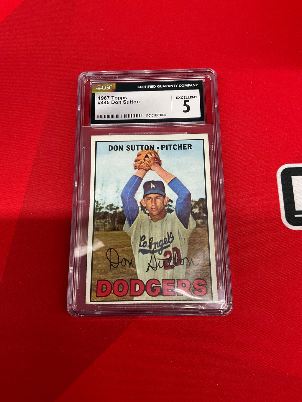 1967 Topps #445 Don Sutton CGC 5 Dodgers