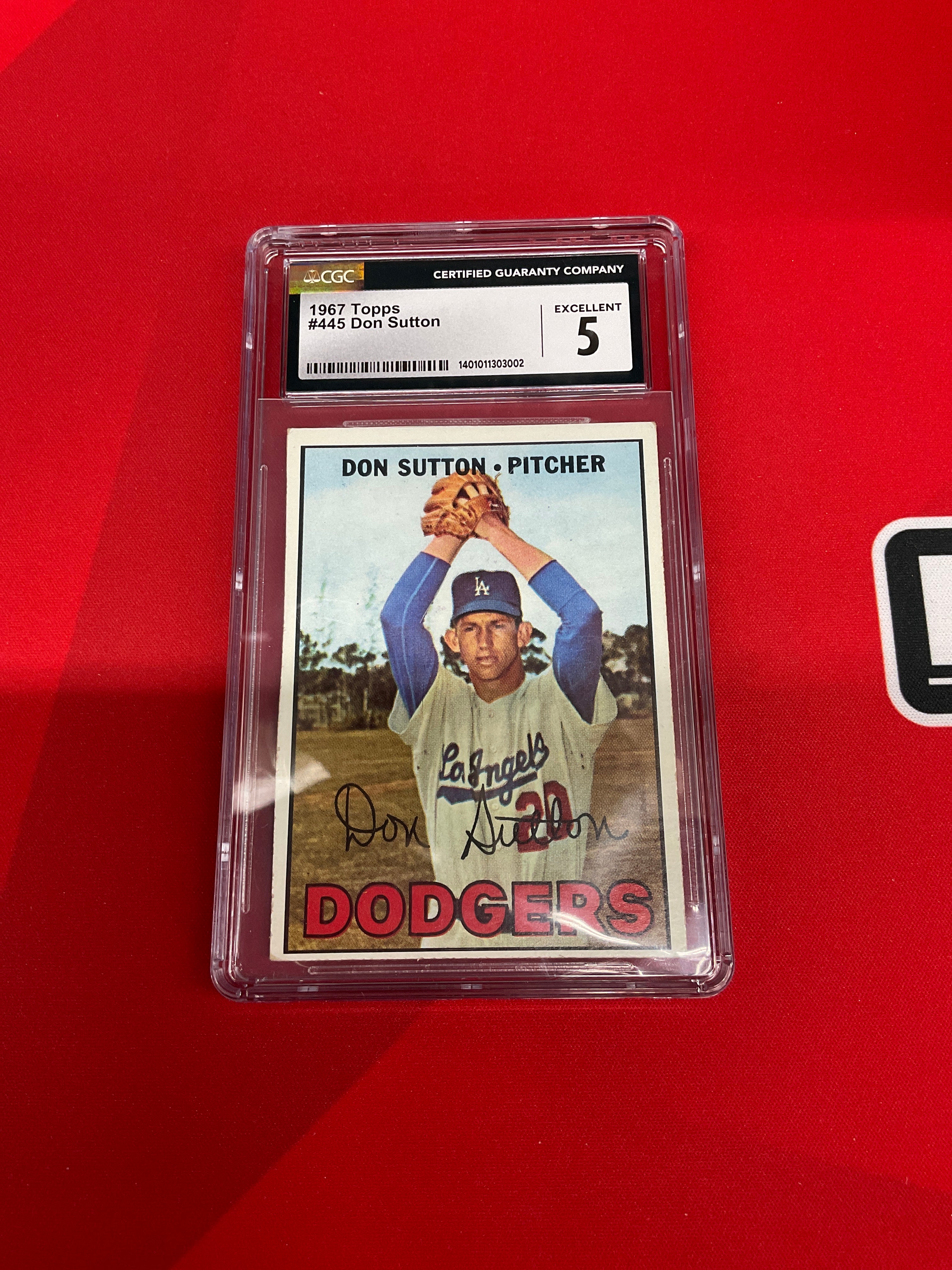 1967 Topps #445 Don Sutton CGC 5 Dodgers