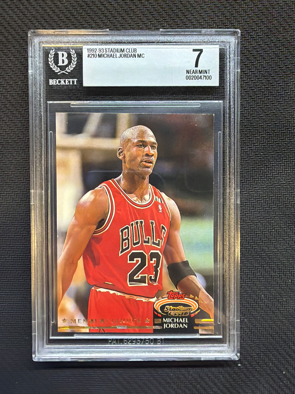 1992-93 Stadium Club Michael Jordan Members Choice BGS 7 Bulls