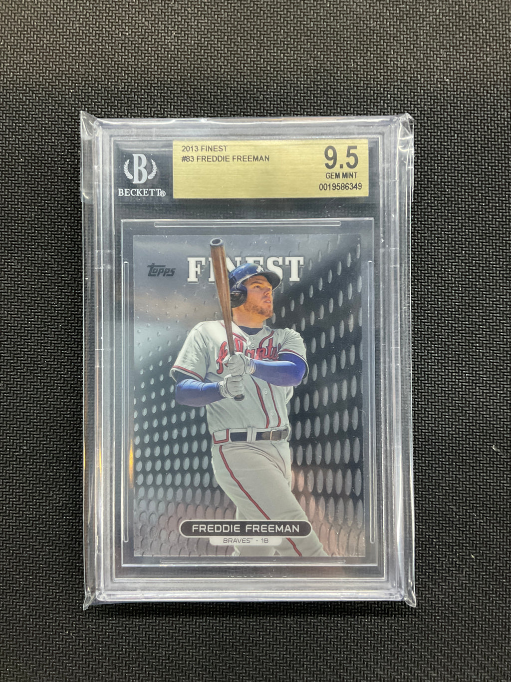 2013 Finest Freddie Freeman BGS 9.5 Braves