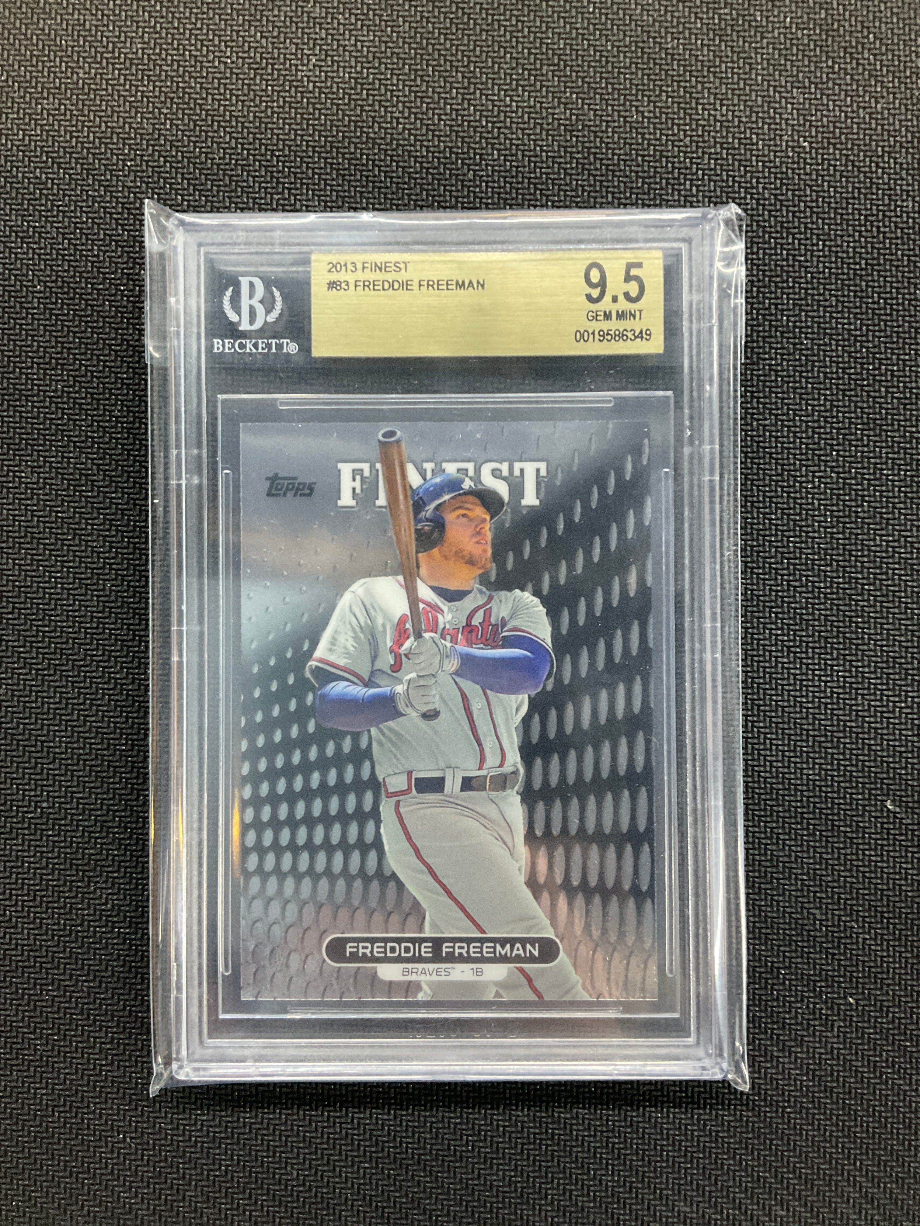 2013 Finest Freddie Freeman BGS 9.5 Braves