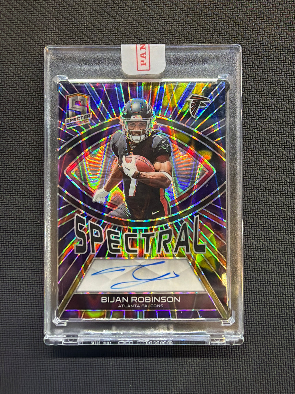 2023 Spectra Bijan Robinson Rookie Auto /75 Falcons Spectral