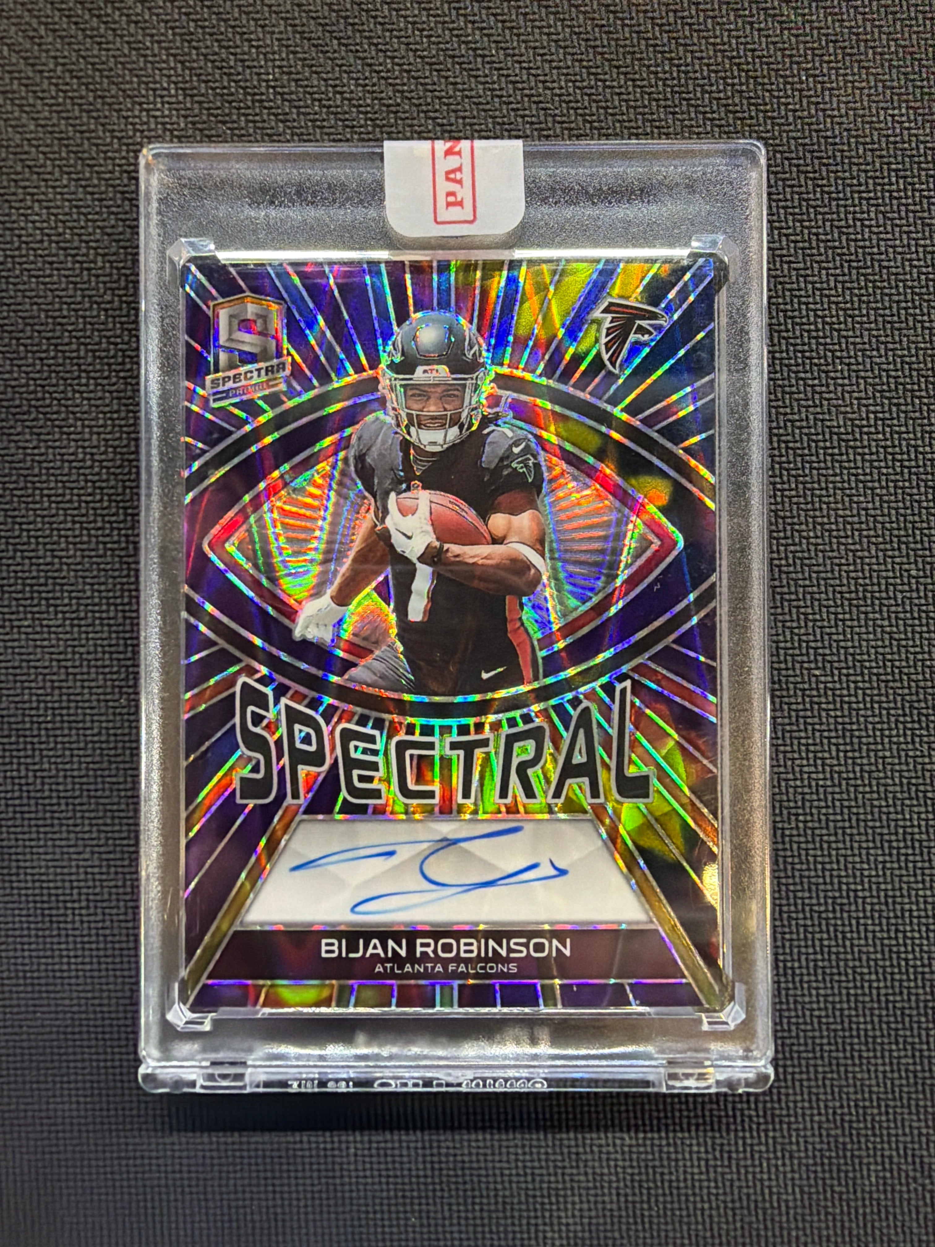 2023 Spectra Bijan Robinson Rookie Auto /75 Falcons Spectral