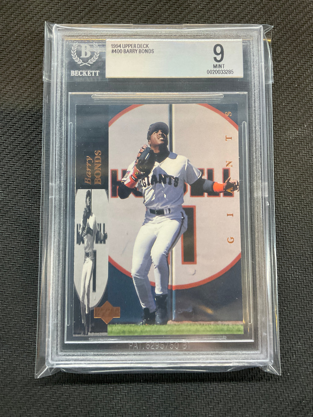 1994 Upper Deck #400 Barry Bonds BGS 9 Giants