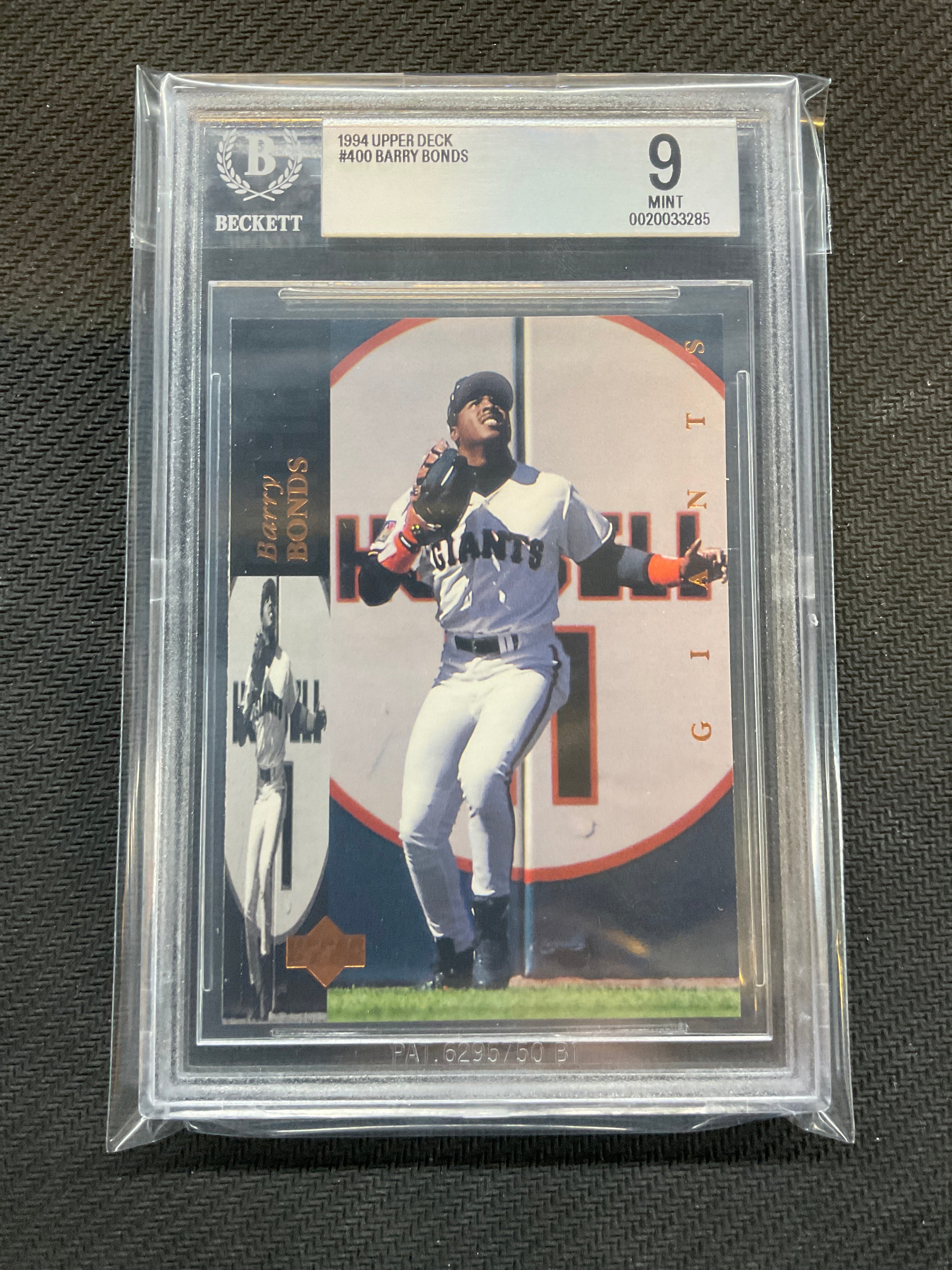 1994 Upper Deck #400 Barry Bonds BGS 9 Giants