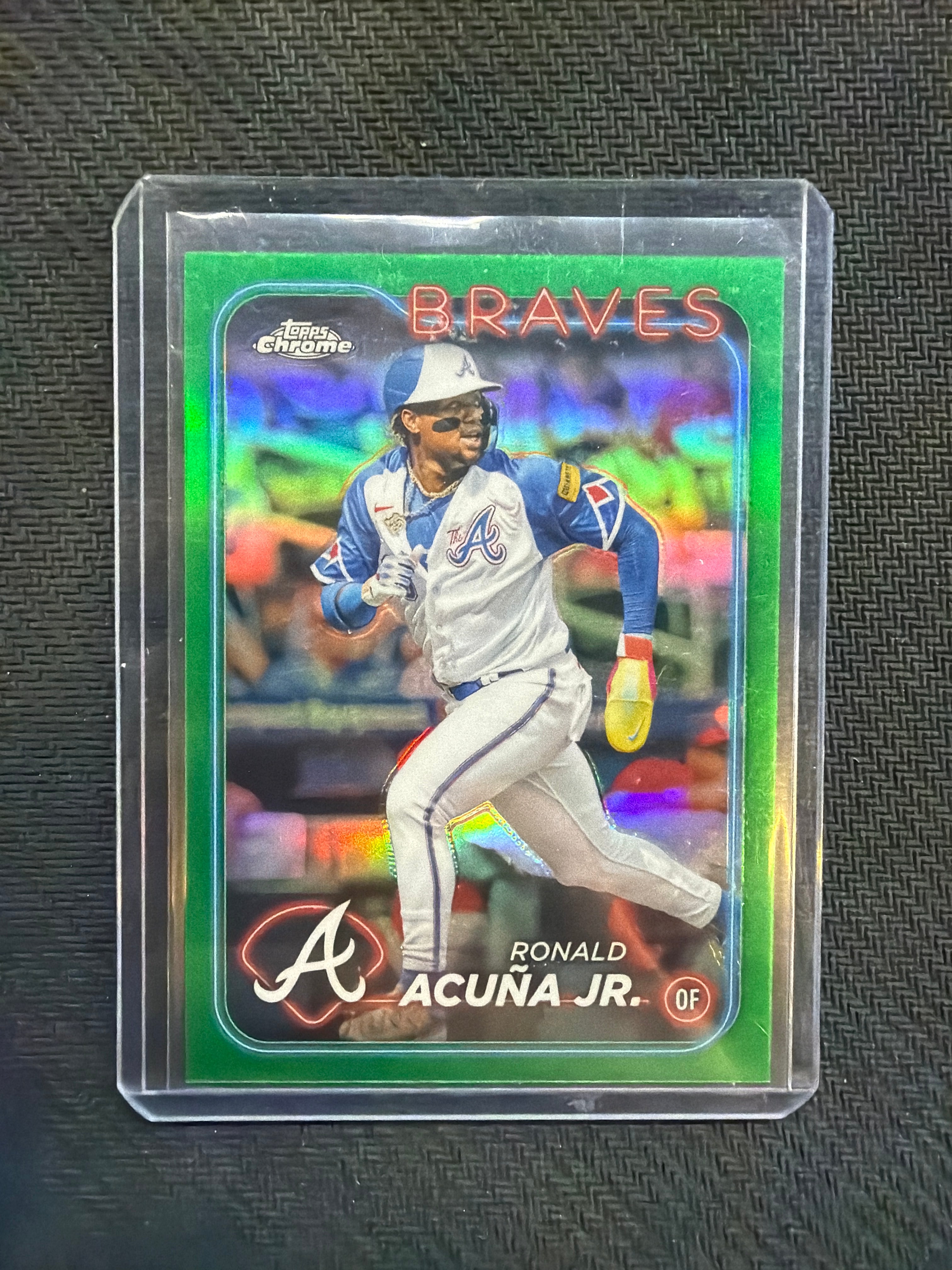 2024 Topps Chrome Ronald Acuna Jr Green /99 Braves
