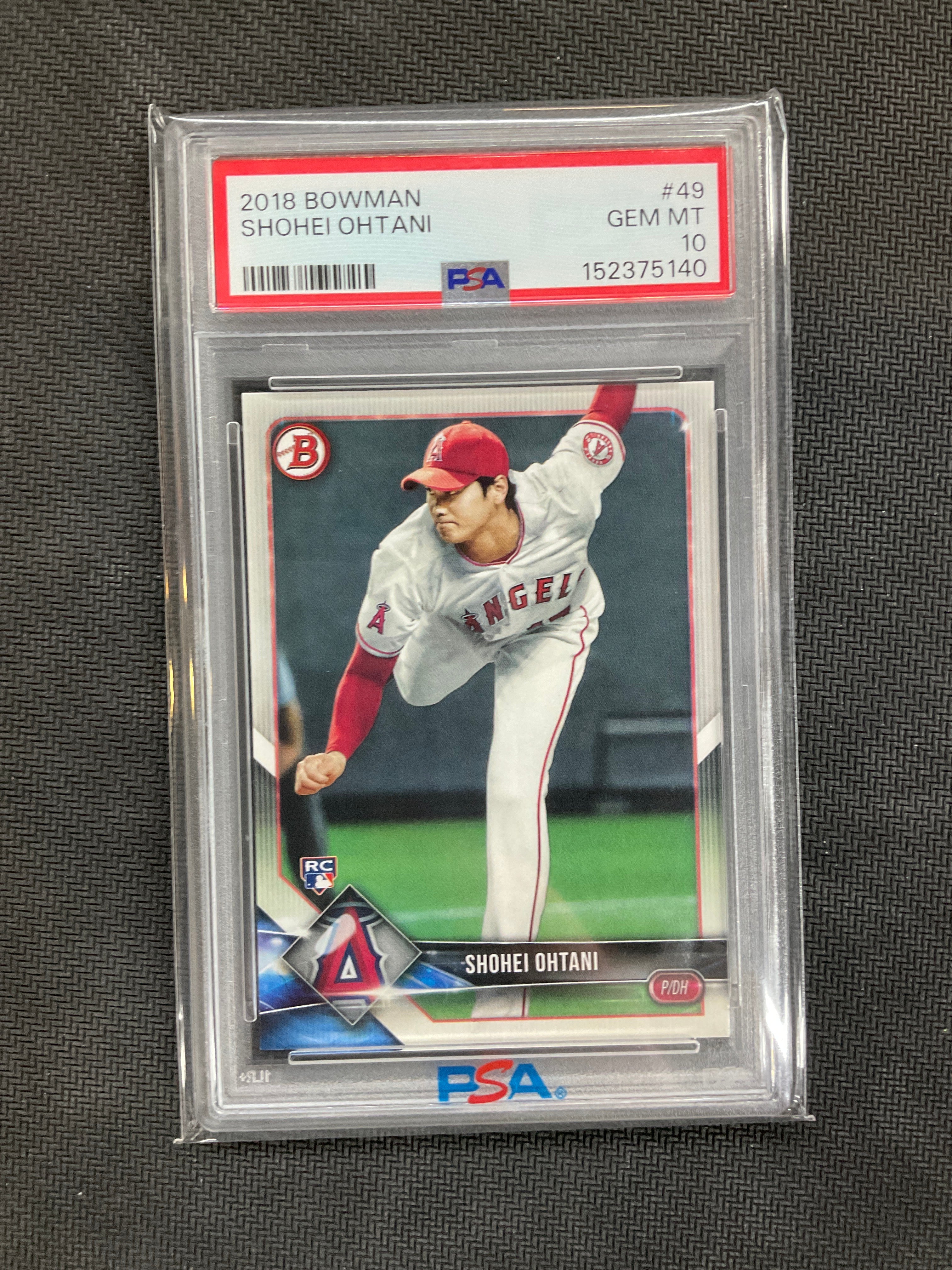2018 Bowman Shohei Ohtani #49 Rookie PSA 10 Angels 140