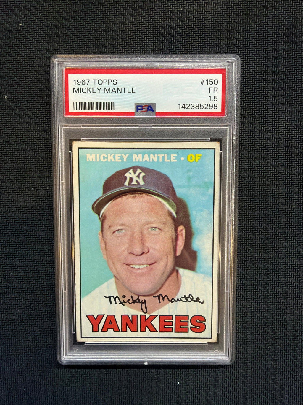1967 Topps Mickey Mantle #150 PSA 1.5 Yankees