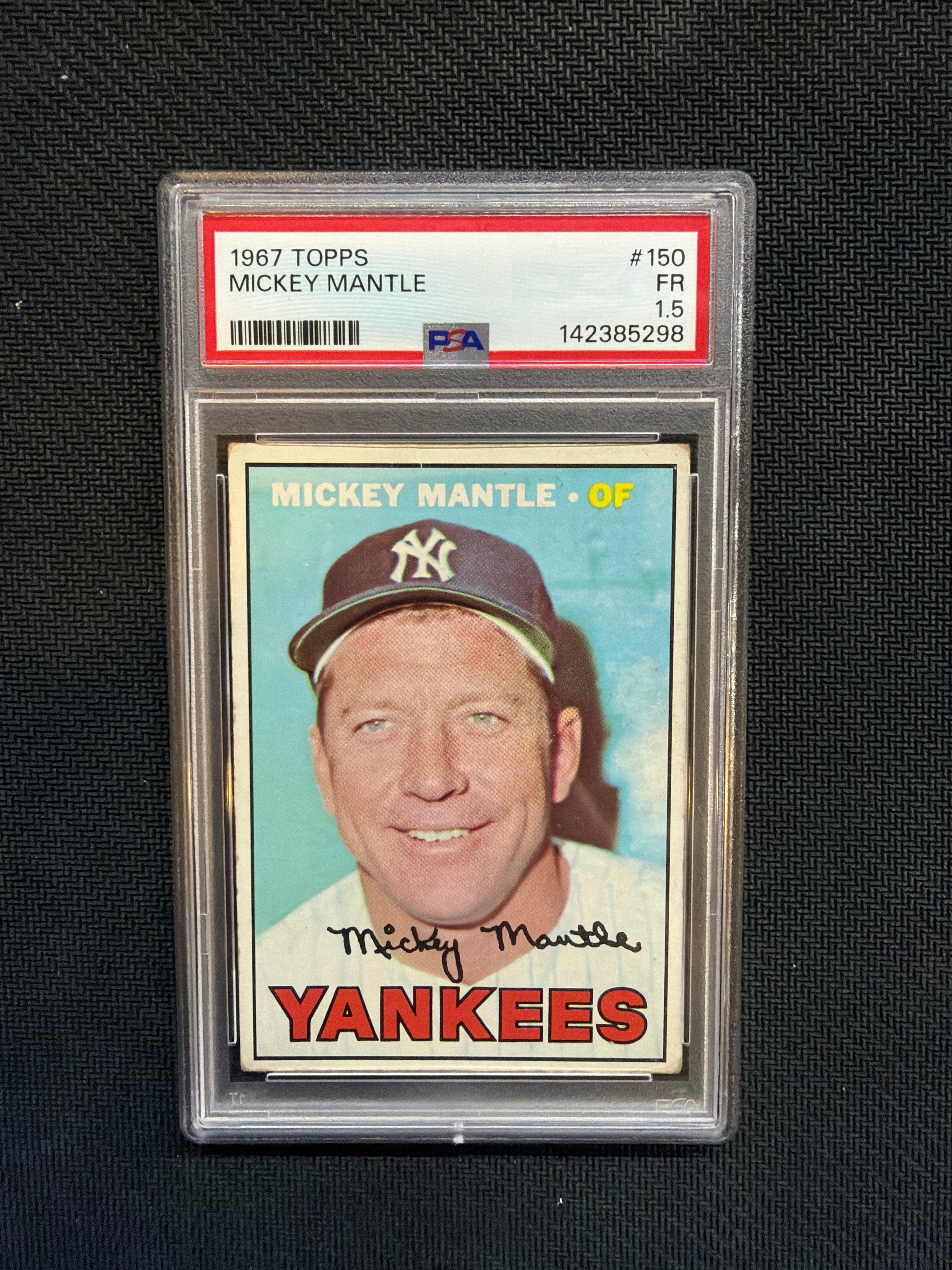 1967 Topps Mickey Mantle #150 PSA 1.5 Yankees