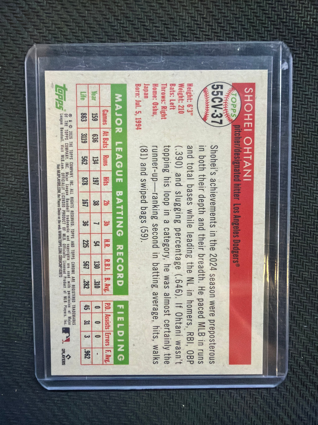 2026 Topps Chrome Platinum Shohei Ohtani City Variation Dodgers