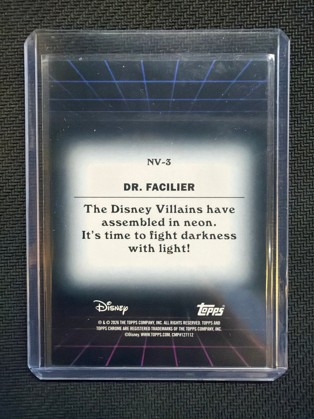 2026 Topps Chrome Disney Villains Neon #NV-3 Dr Facilier /99