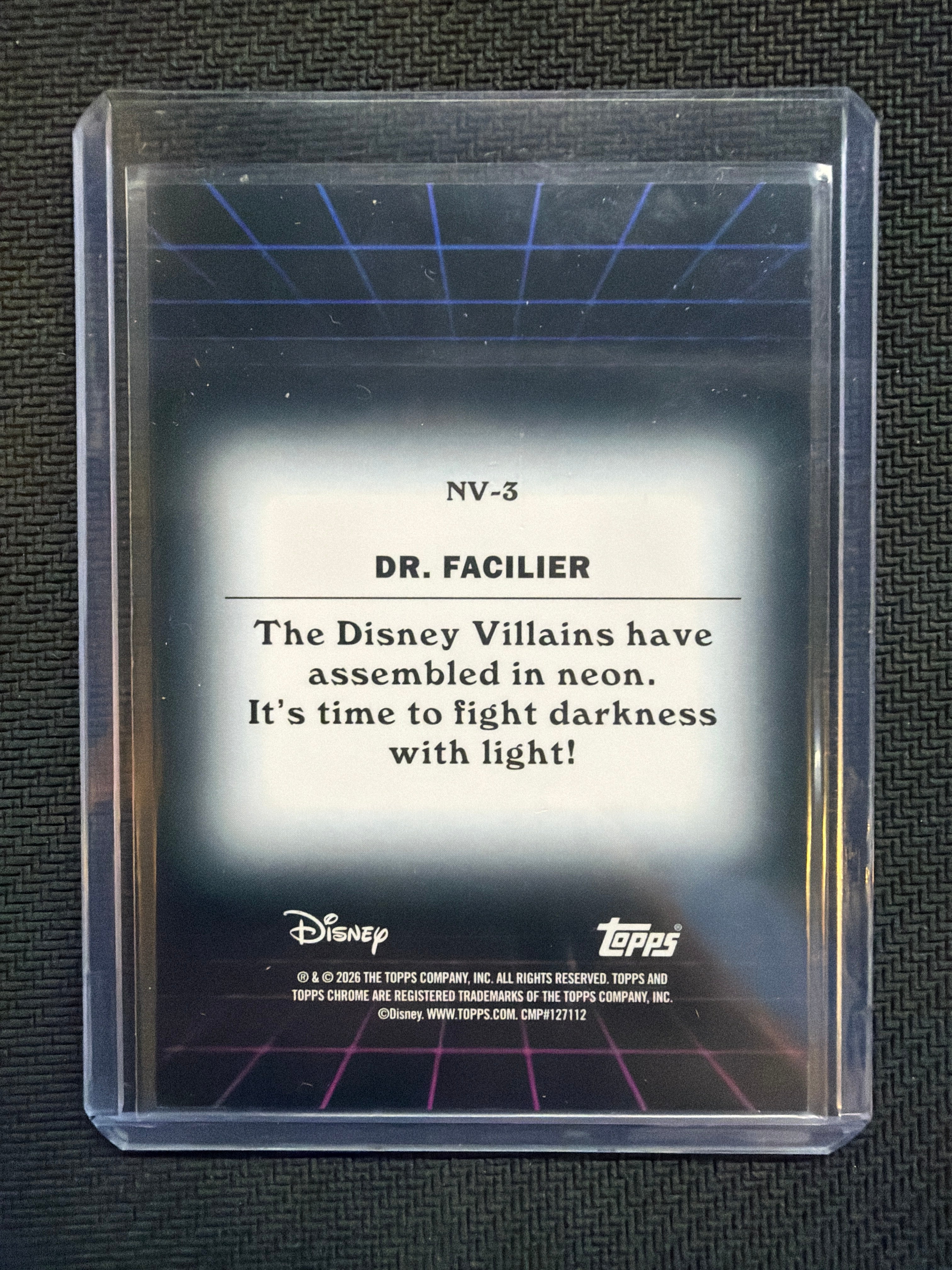 2026 Topps Chrome Disney Villains Neon #NV-3 Dr Facilier /99