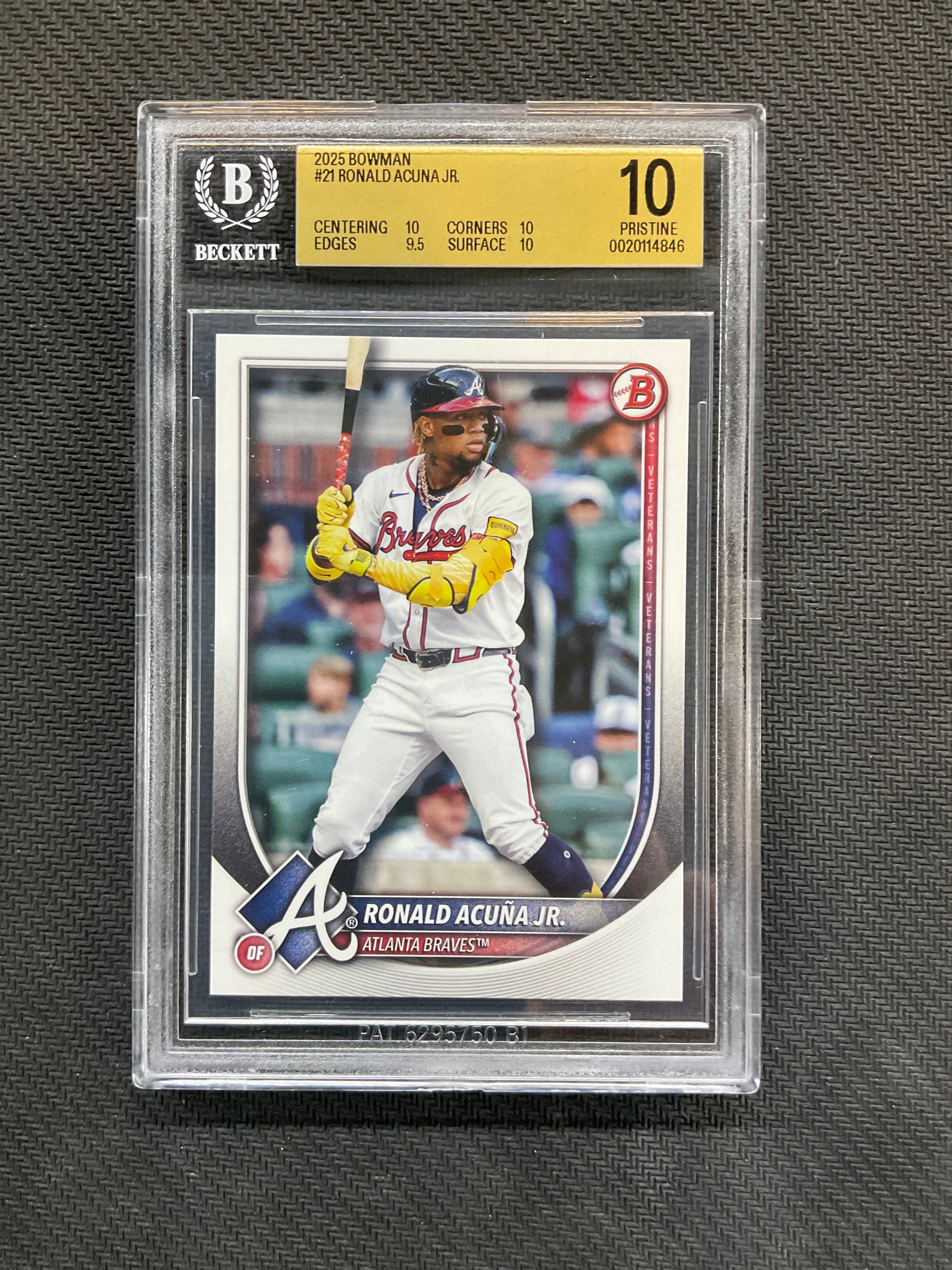 2025 Bowman #21 Ronald Acuna Jr. BGS 10 Braves