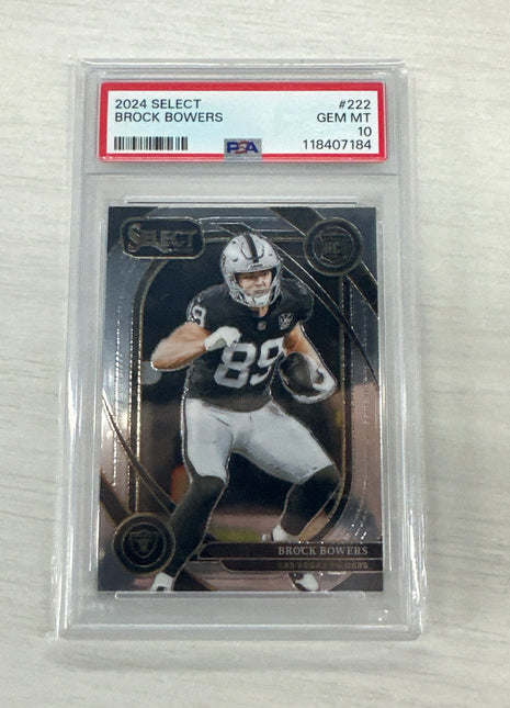 2024 Select Brock Bowers Rookie PSA 10 #222