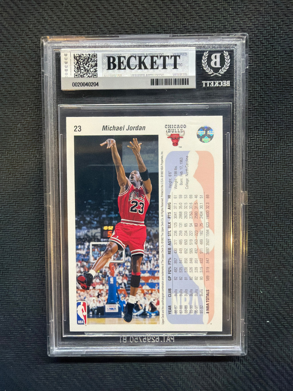 1992-93 Upper Deck Michael Jordan BGS 9 204 Bulls