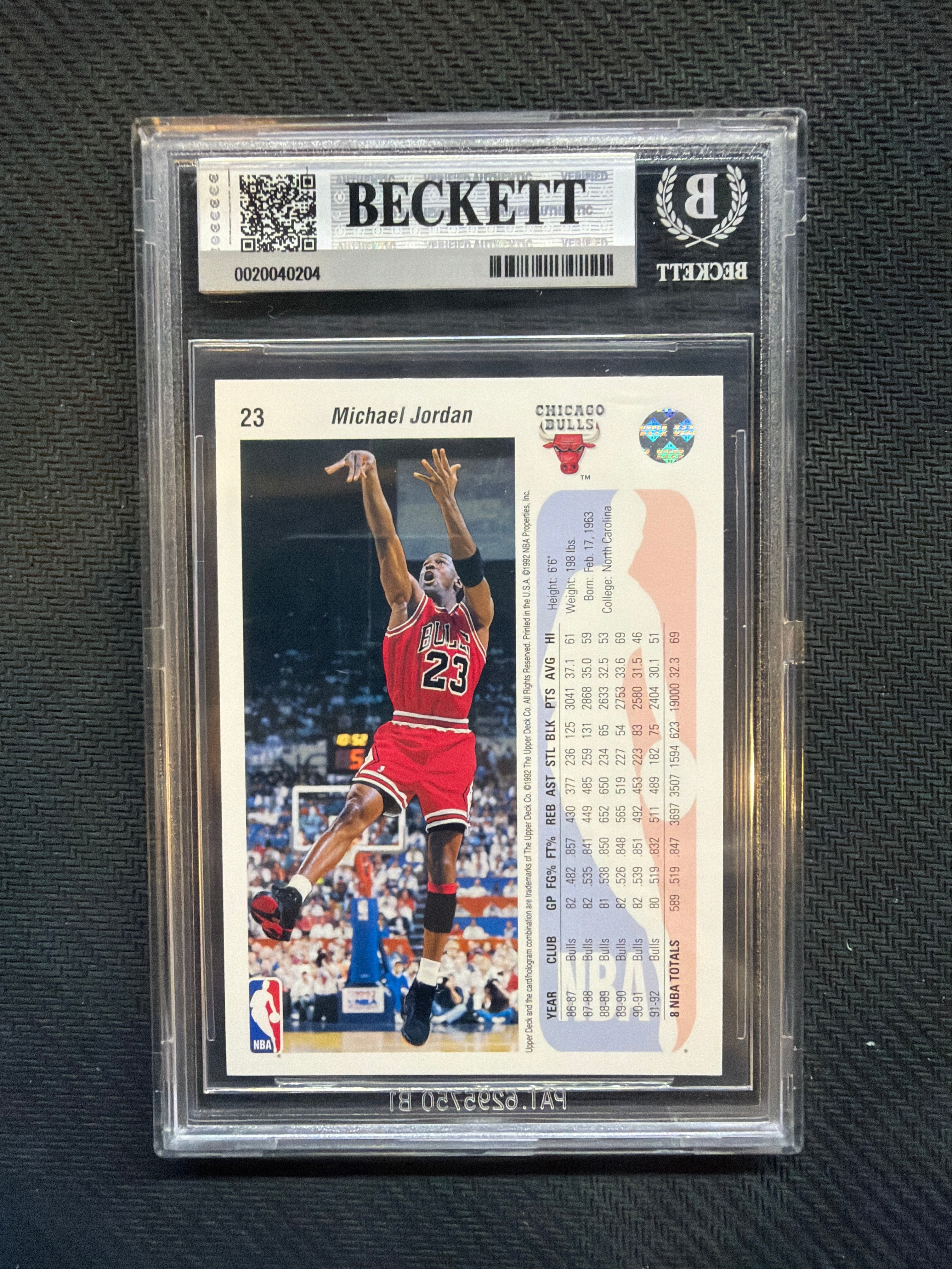 1992-93 Upper Deck Michael Jordan BGS 9 204 Bulls