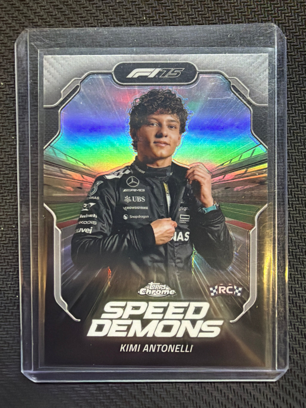 2025 Topps Chrome F1 Speed Demons Kimi Antonelli #SD-1 Rookie