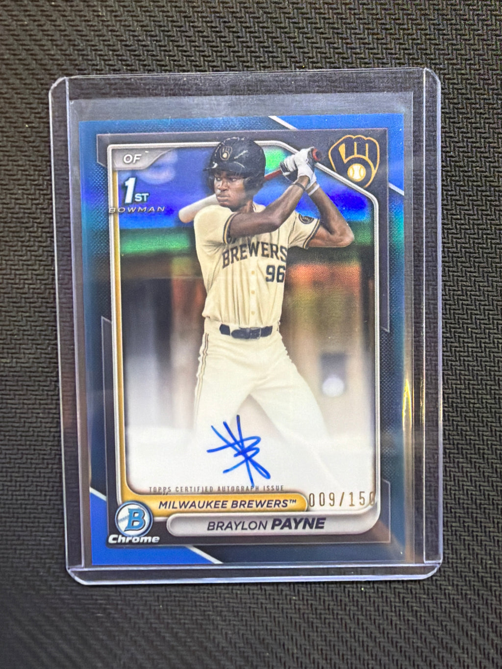 2024 Bowman Chrome Braylon Payne True Blue 1st Auto /150