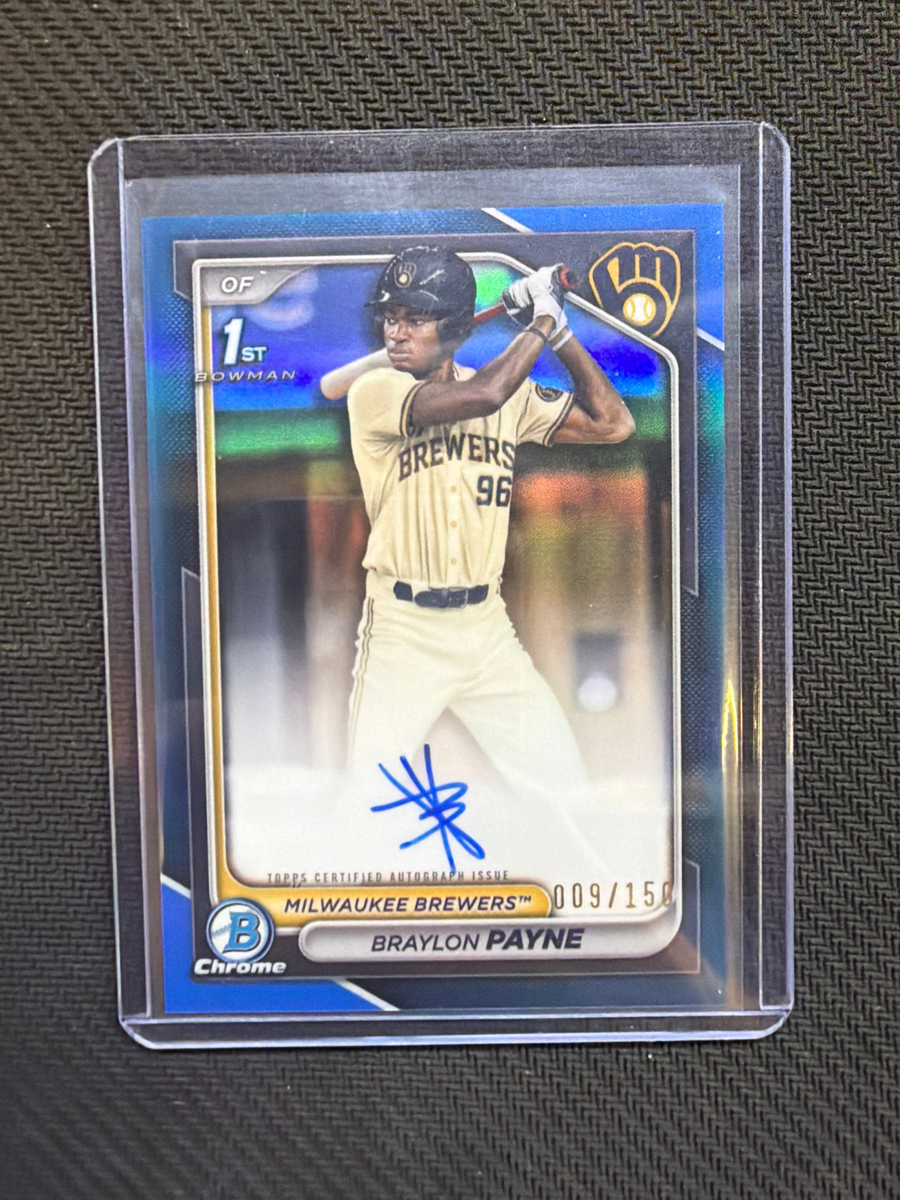 2024 Bowman Chrome Braylon Payne True Blue 1st Auto /150
