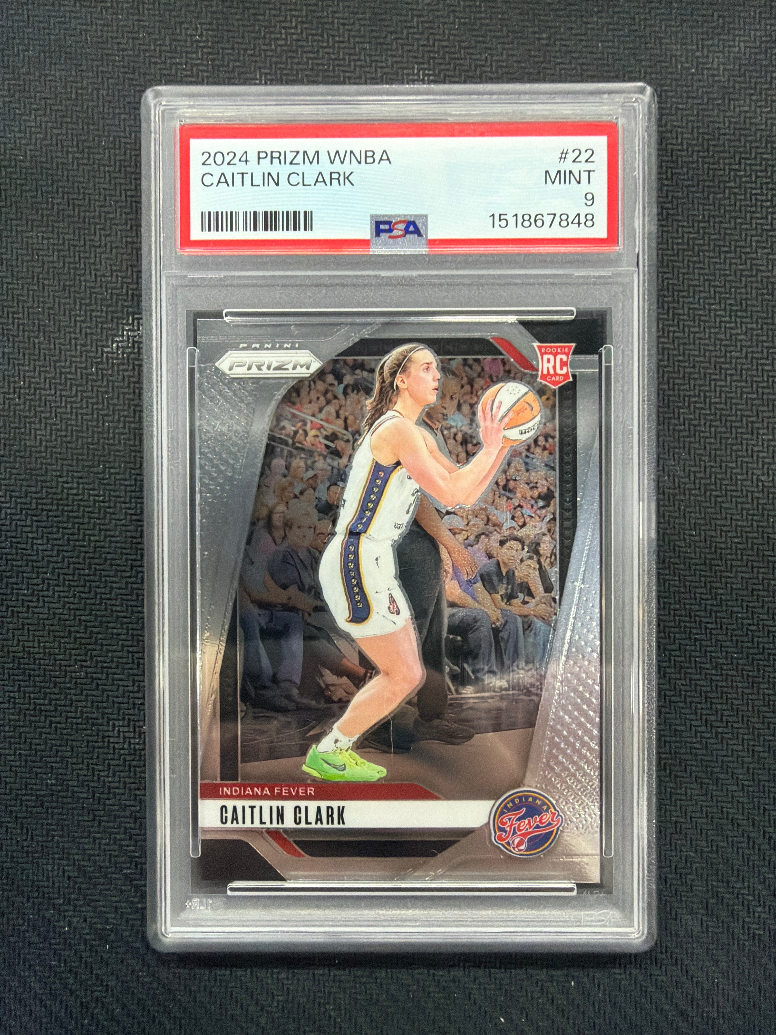 2024 Prizm WNBA Caitlin Clark Rookie PSA 9 Fever