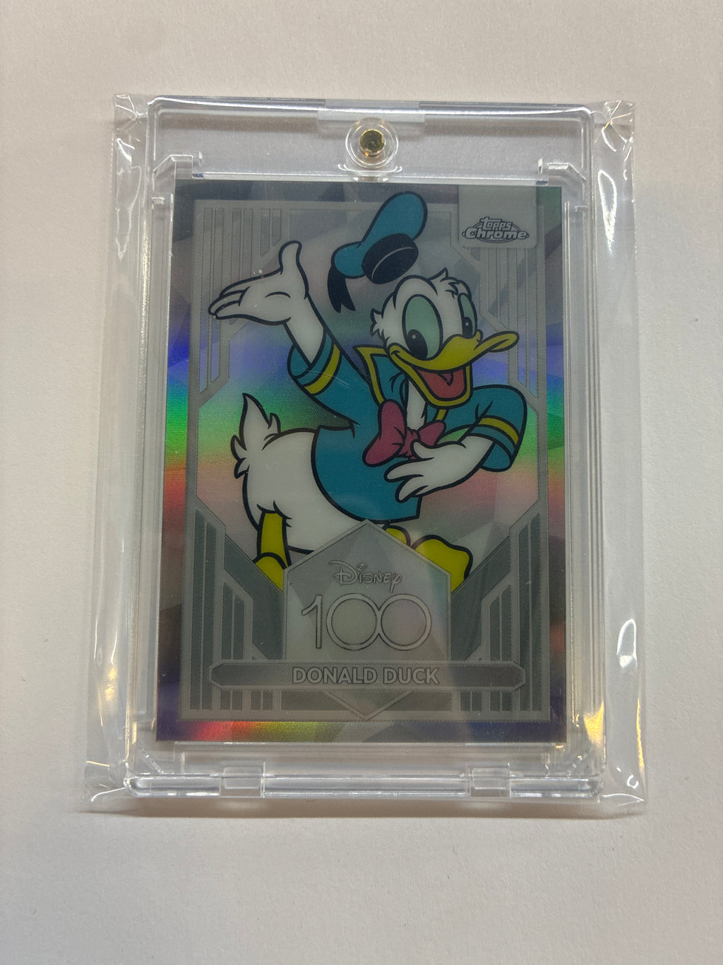 2023 Topps Chrome Disney 100 Donald Duck Refractor