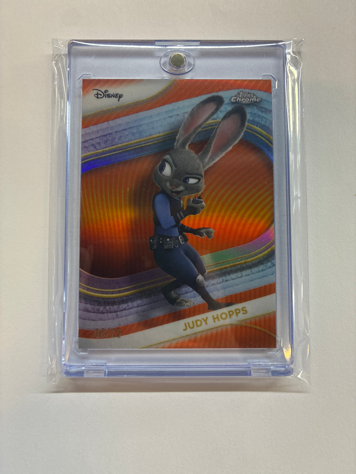 2025 Topps Chrome Disney Judy Hopps Orange Refractor /25