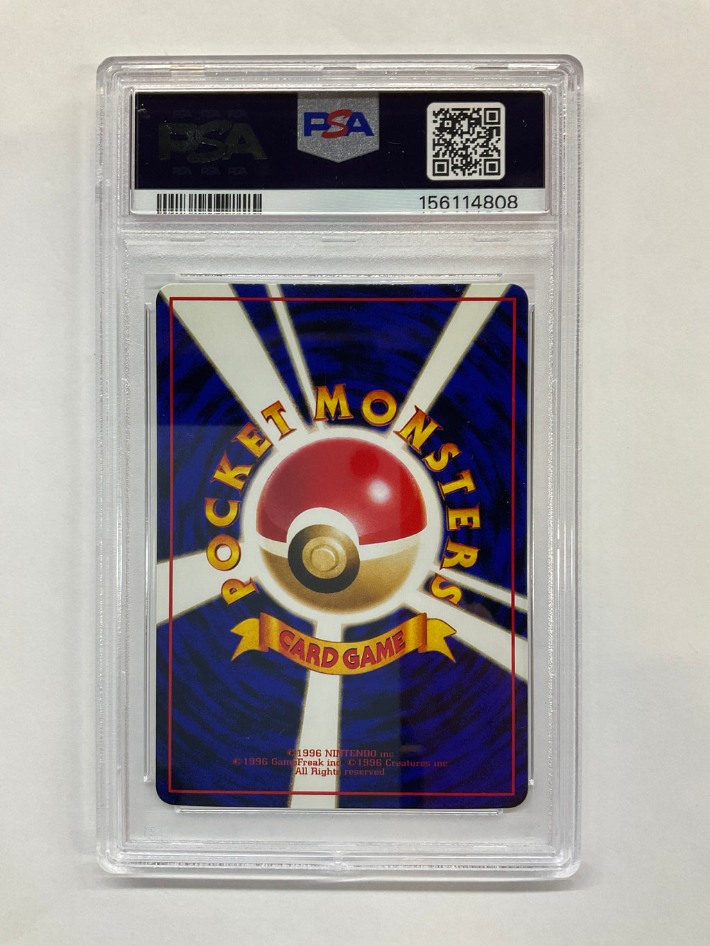 1998 Japanese Pokemon Vending Series 1 Poliwrath 62 PSA 10