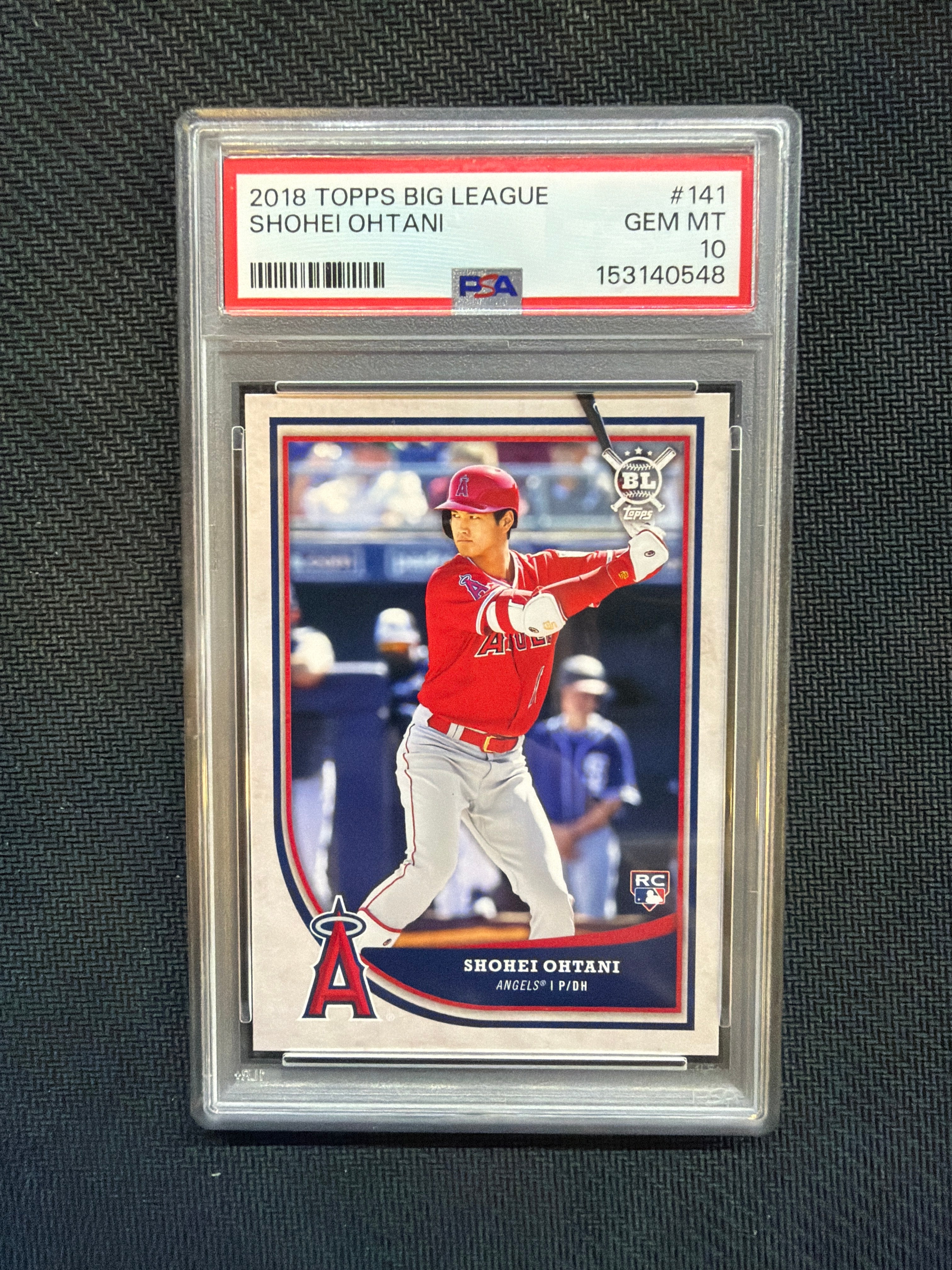 2018 Topps Big League Shohei Ohtani #141 PSA 10 Angels 548