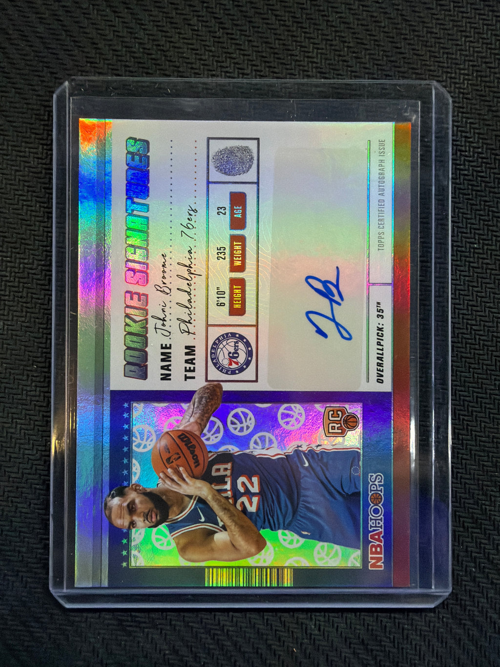 2025-26 Topps NBA Hoops Johni Broome Rookie Auto