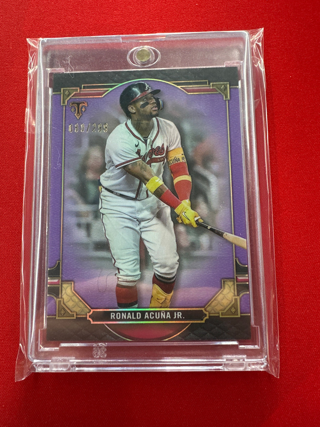 2022 Topps Triple Threads Ronald Acuna Jr. Pruple /299 Braves'