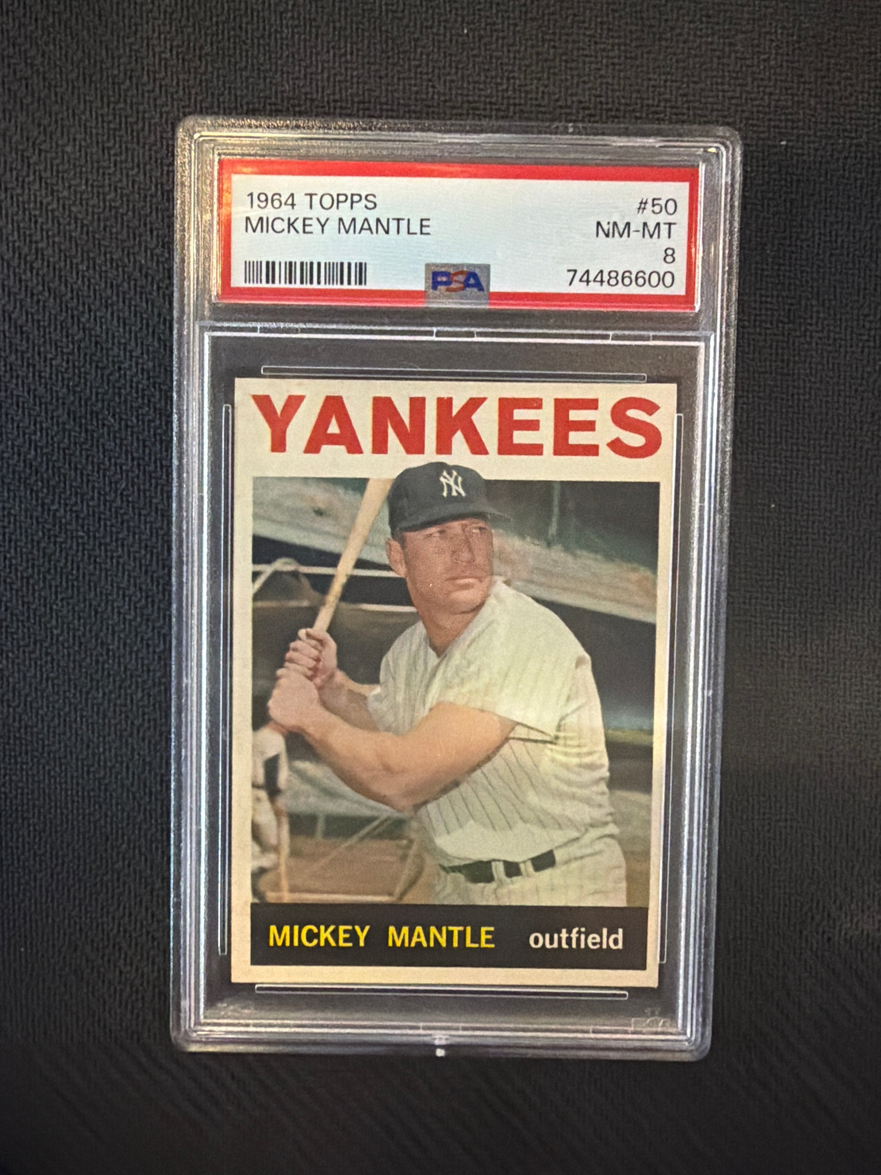 1964 Topps Mickey Mantle #50 PSA 8 Yankees