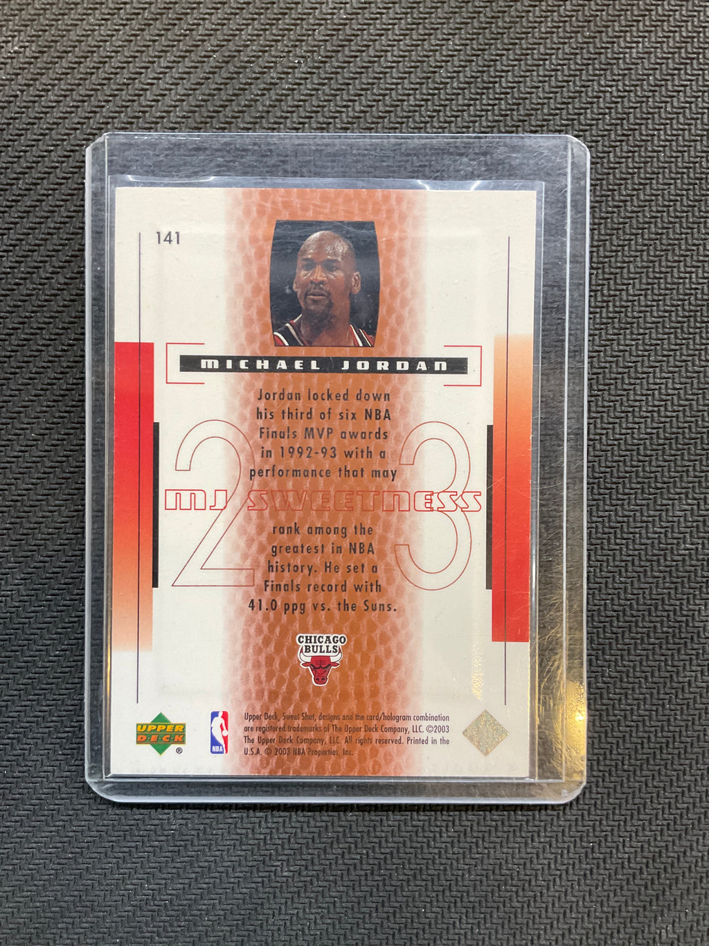 2003 Upper Deck Sweet Shot Michael Jordan #141 /799 Bulls